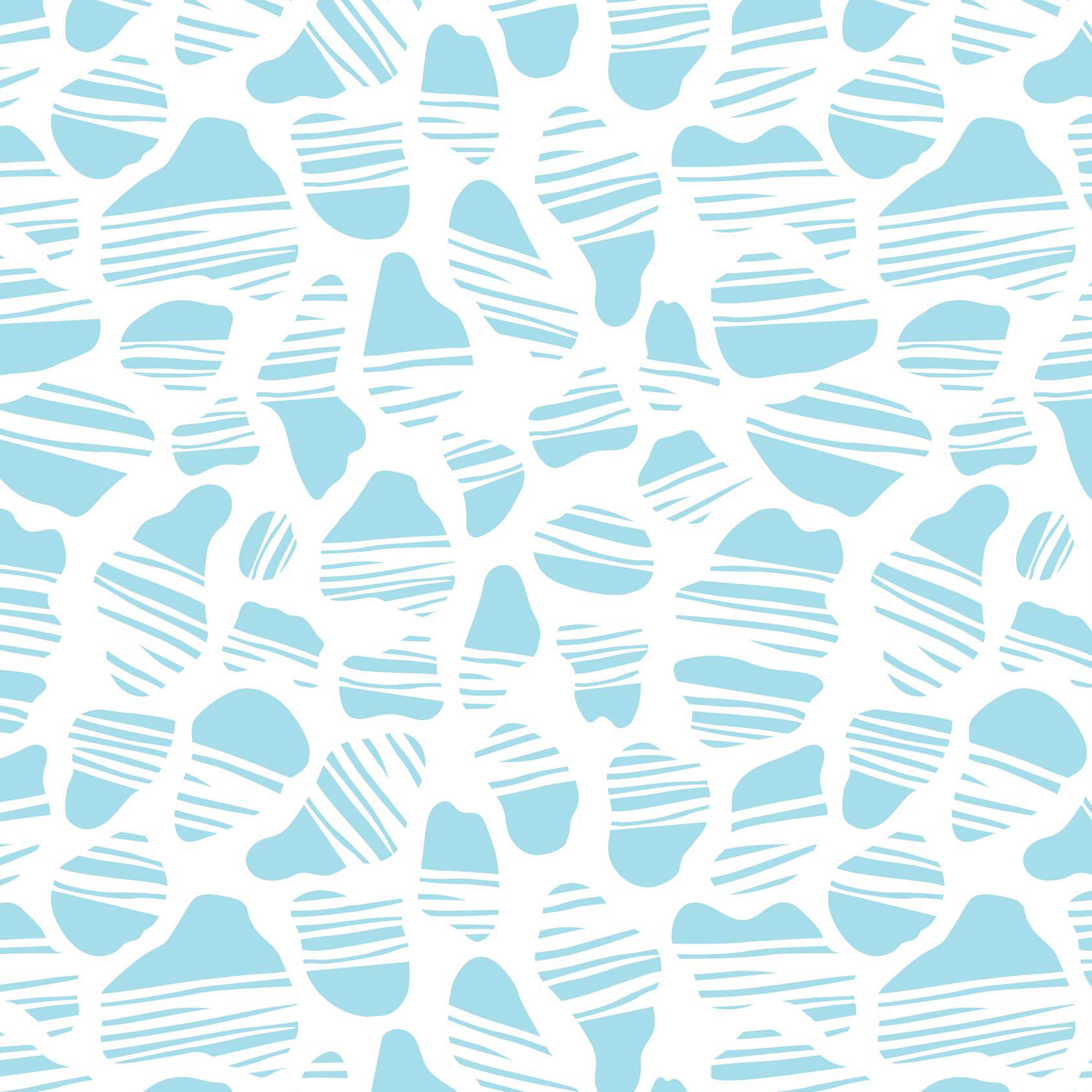SPOTTED OKAPI PRINT - ISLAND BLUE