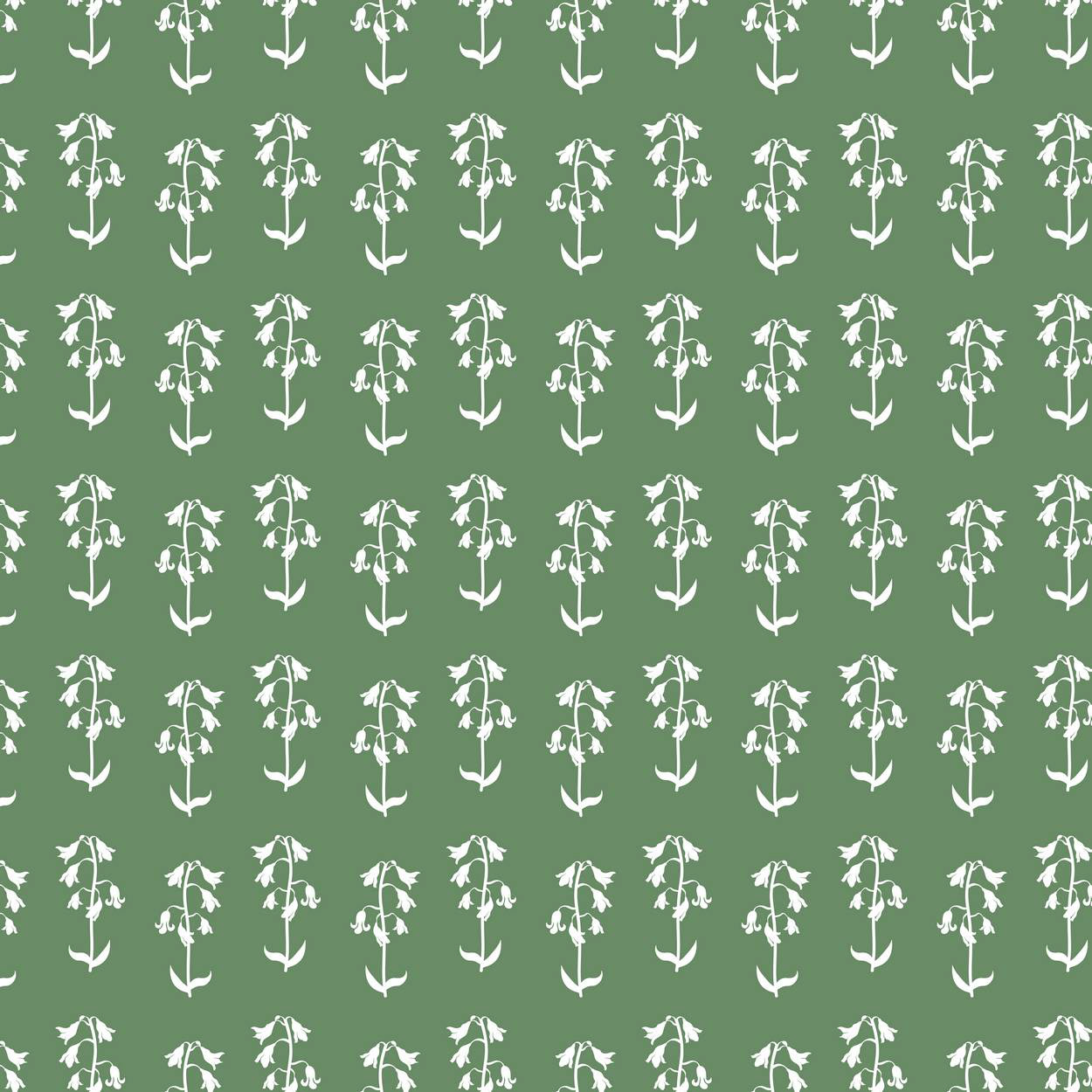 BLUEBELLS SILHOUETTE PATTERN - ENGLISH IVY
