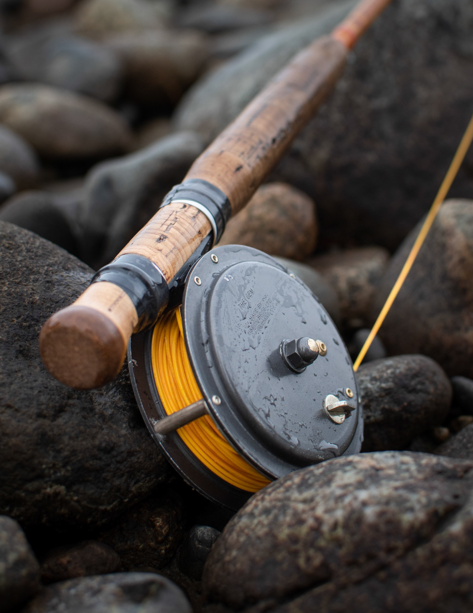 Classic Hardy Reel and Glass