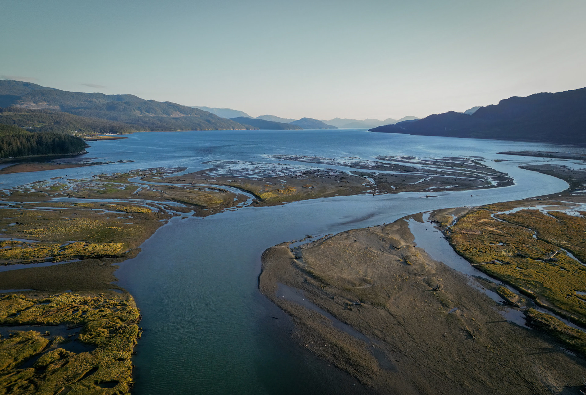 Kitimat River meets the Douglas Channel