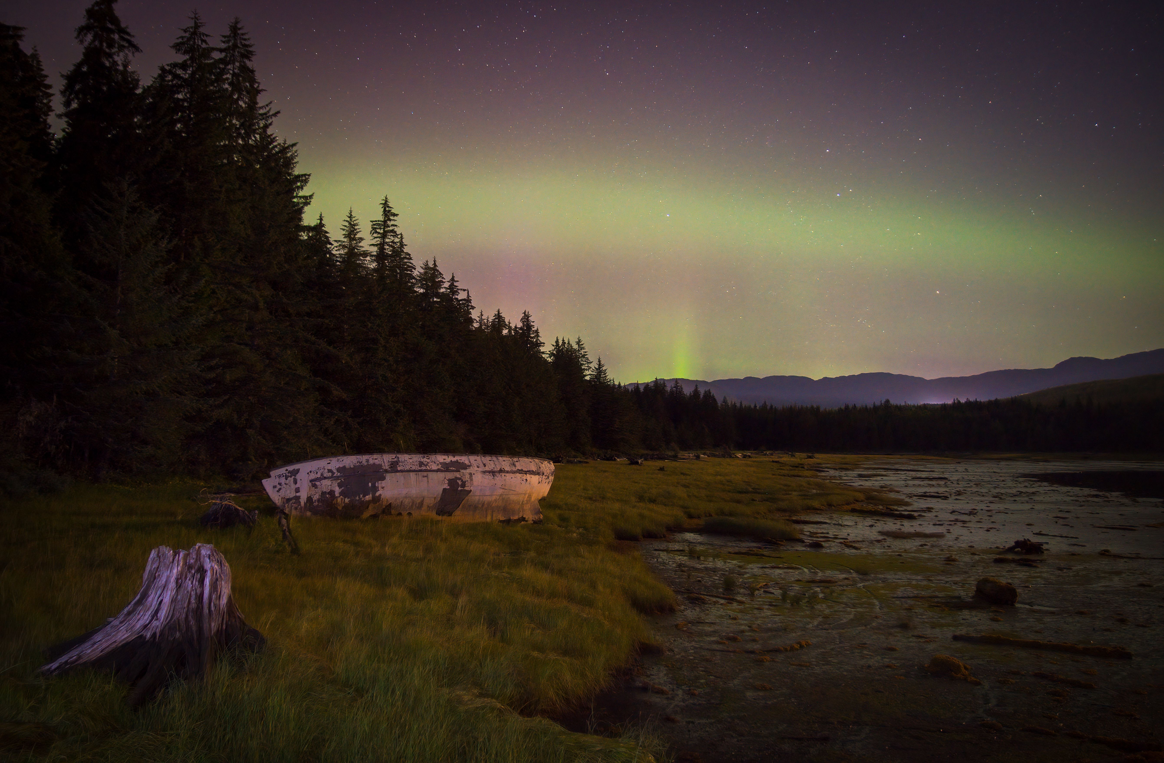 Aurora Borealis - Minette Bay in Kitimat, BC.