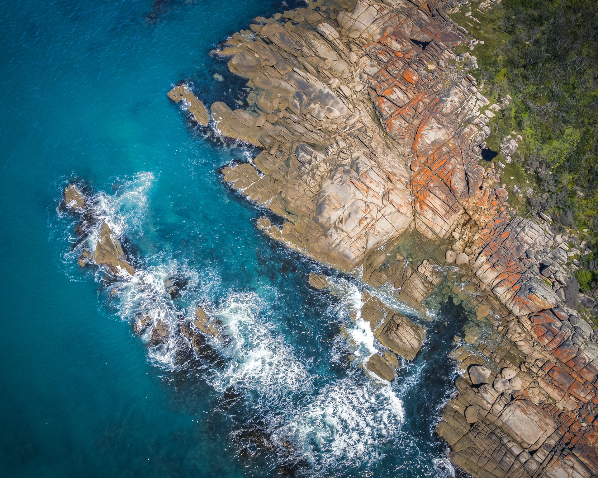 Rugged coastline