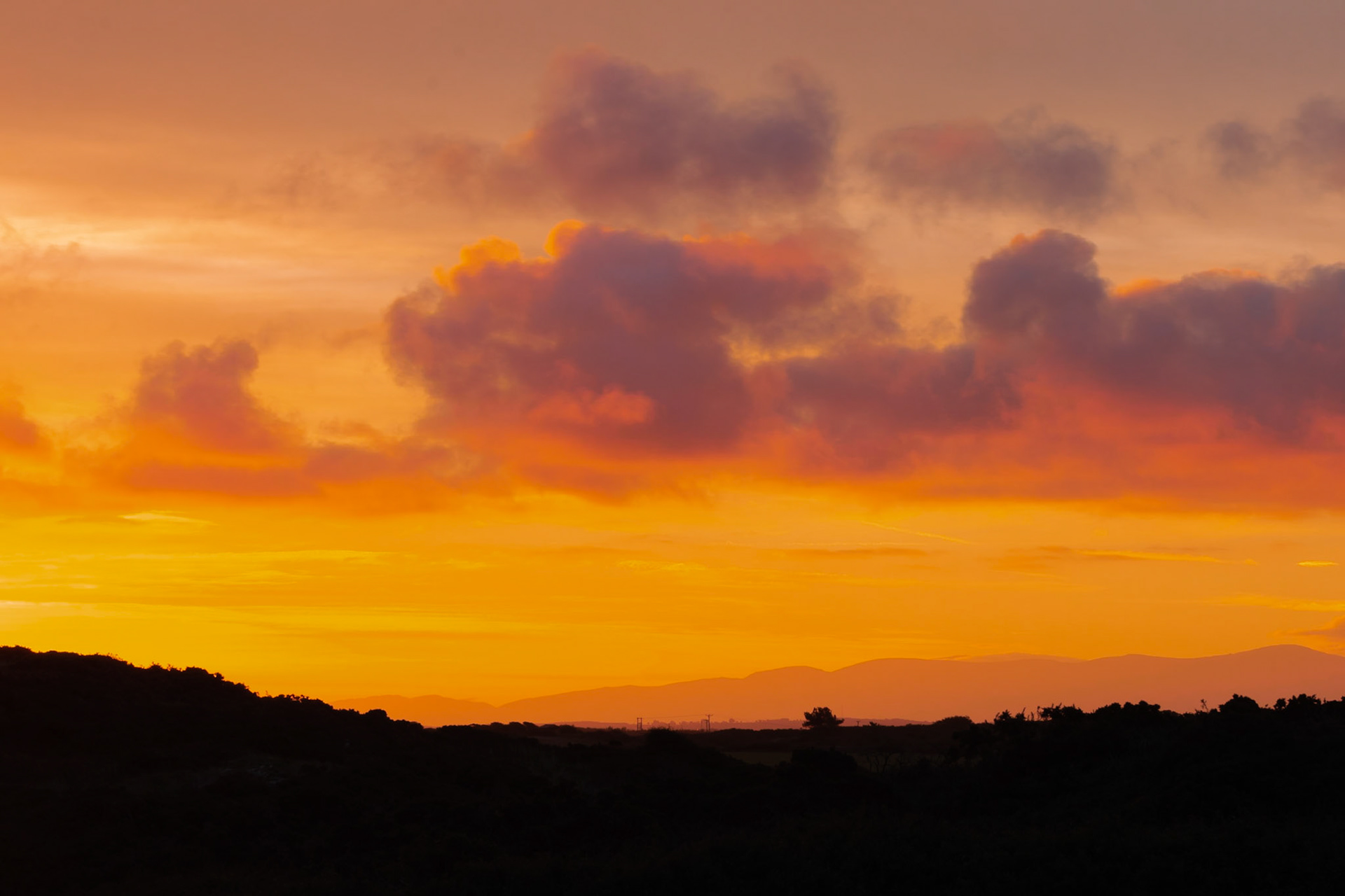 Sunrise over The Valley of the Rocks, Holy Island, Anglesey, Wales.
