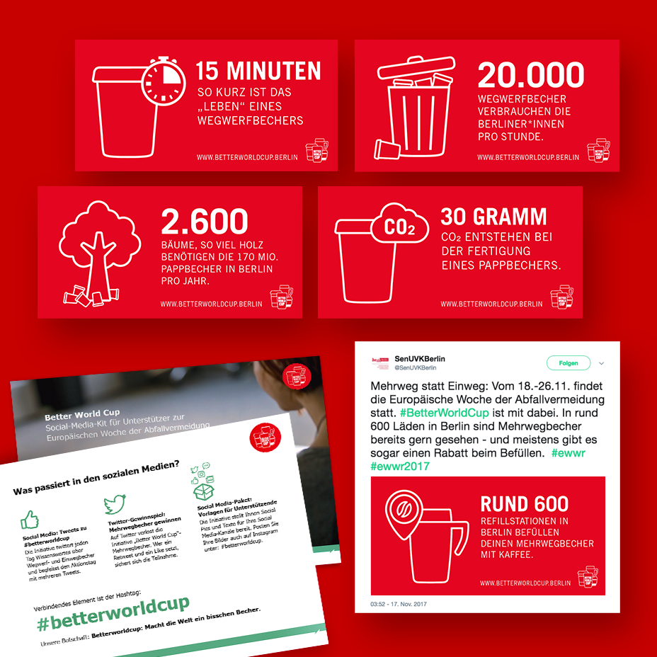 Konzept und Layout für Social-Media-Kit und -Handbuch, Text/Art-Team mit Katrin Tettenborn