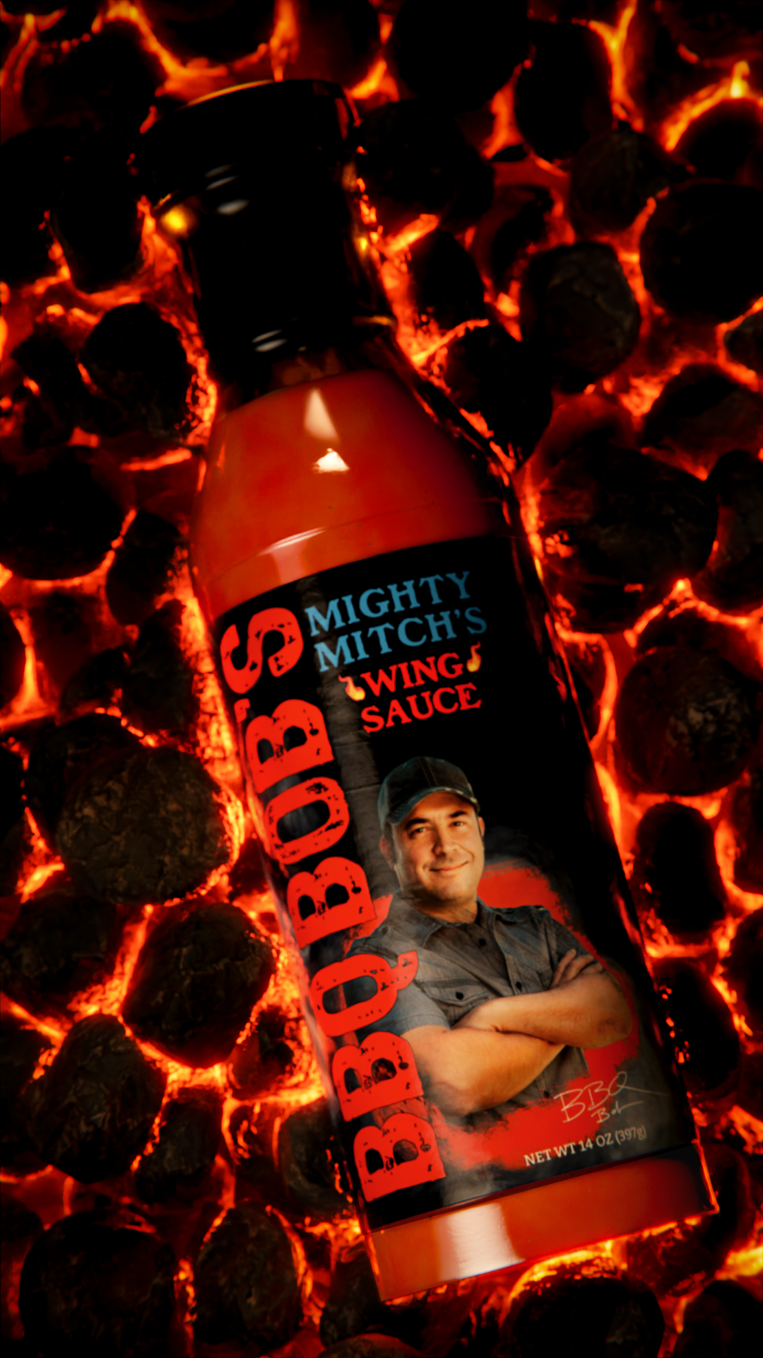 Wing Sauce on Coals
