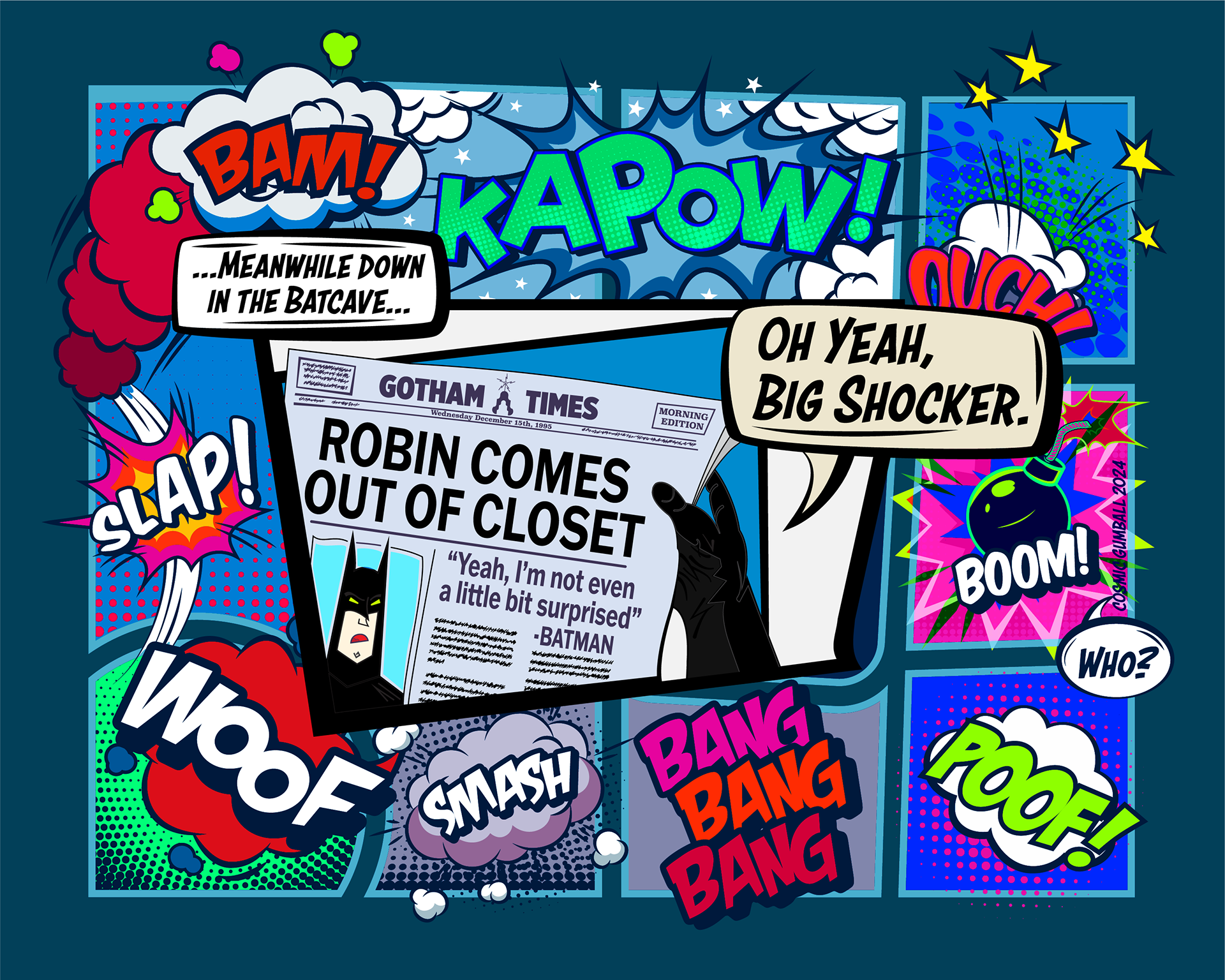 Batman is not the least bit surprised