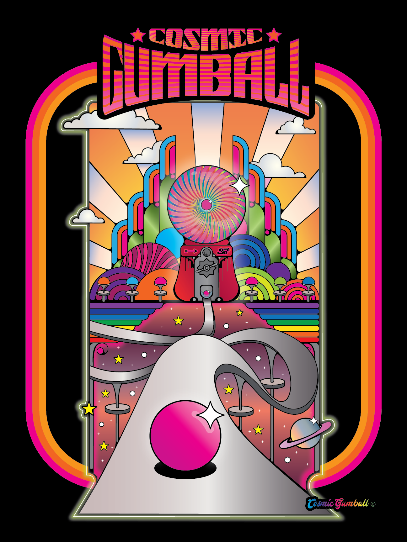 Cosmic Gumball Poster Design 001