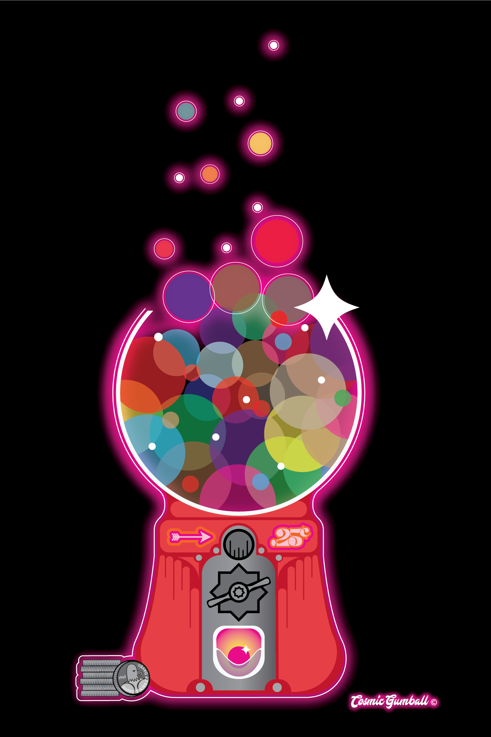 Cosmic Gumball Poster Design 002