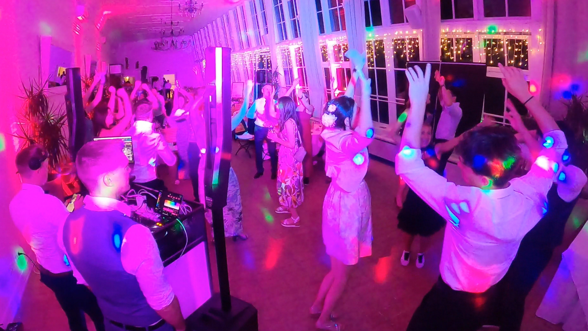 Party-Stimmung auf einer Hochzeit
