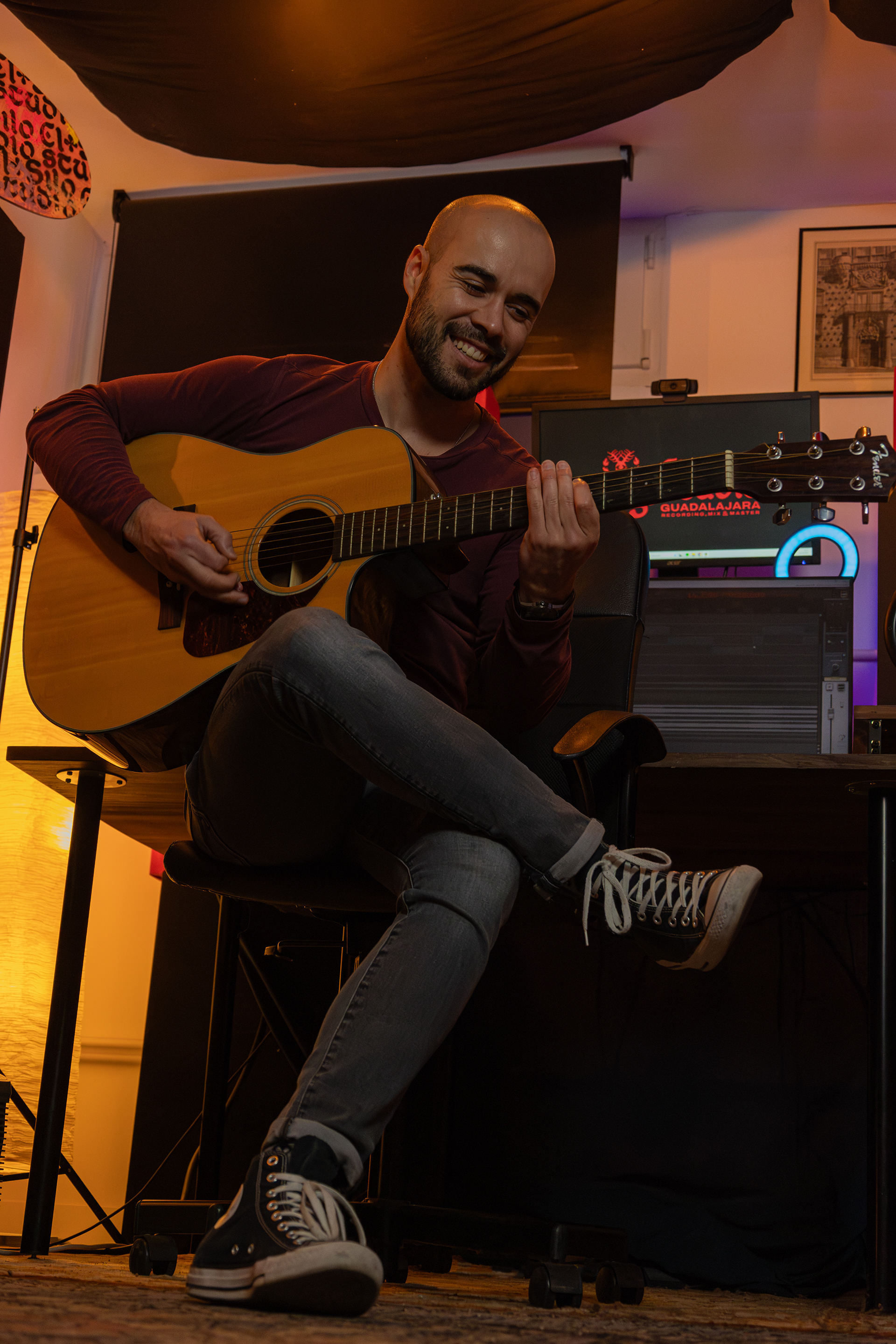 Sesión del videoclip Me Encontré