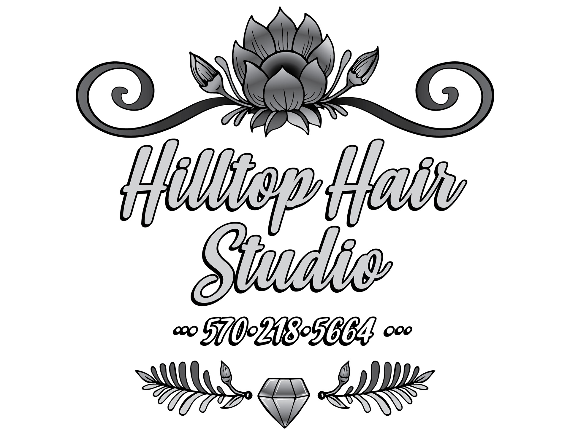Grayscale Alternate Logo Layout
