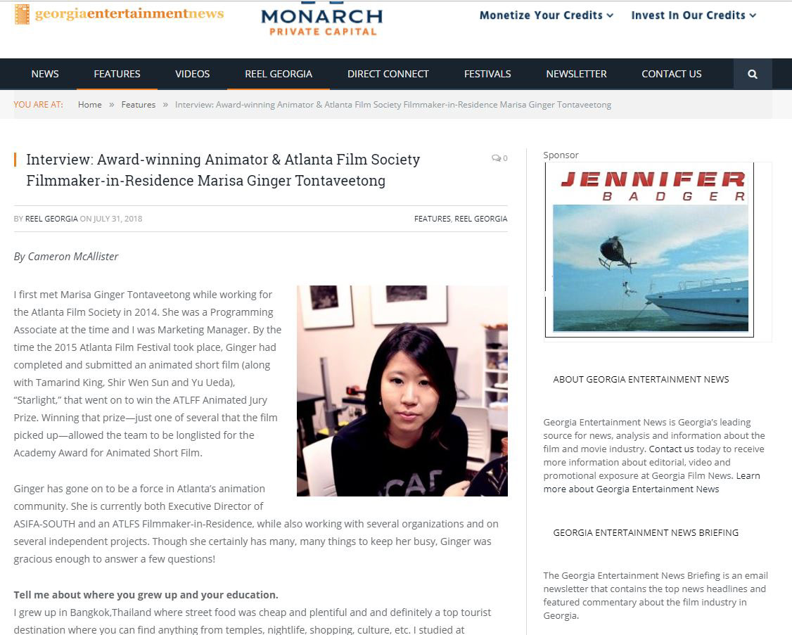 Featured in Georgia Entertainment News