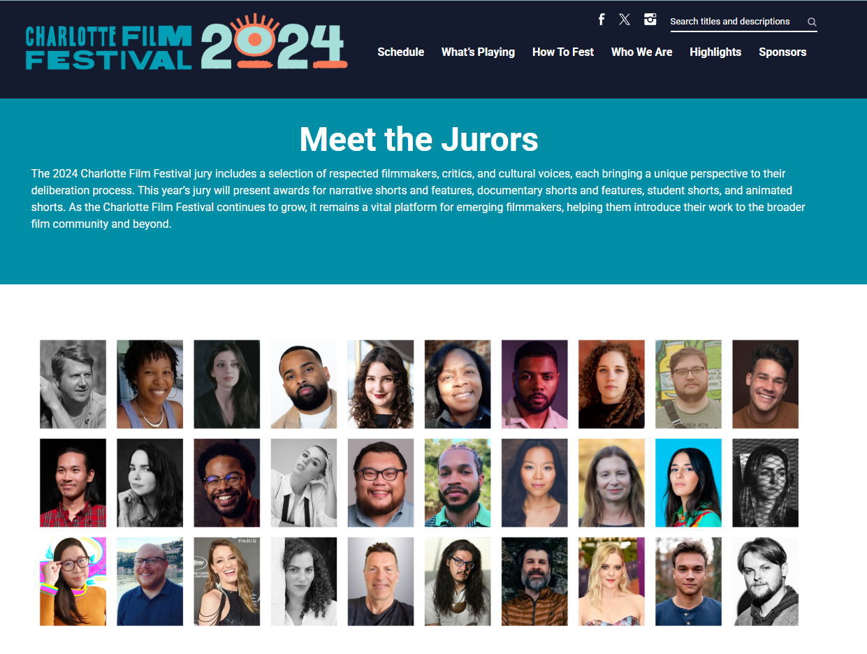 Charlotte Film Festival Juror