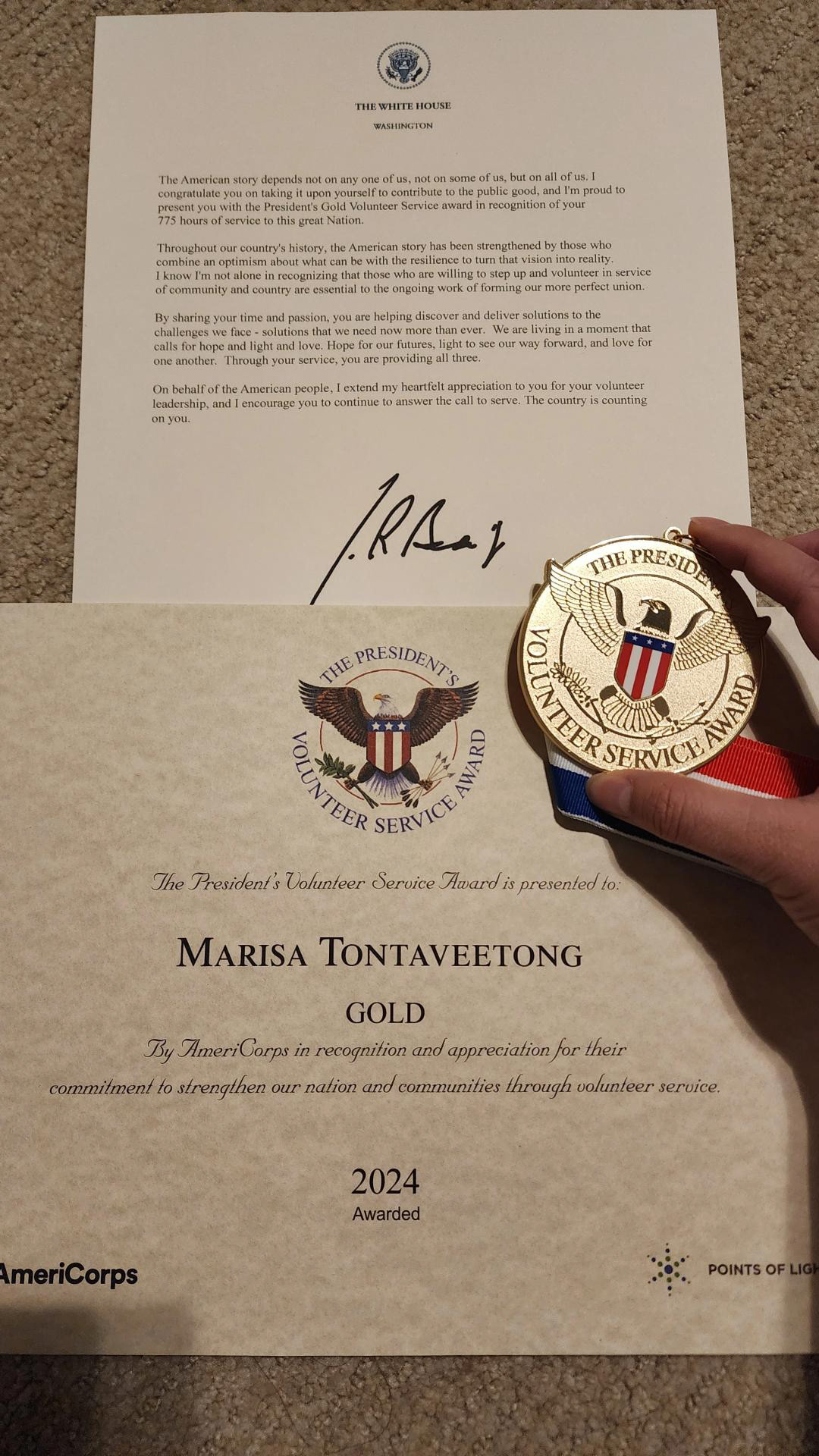 Presidential Volunteer Award