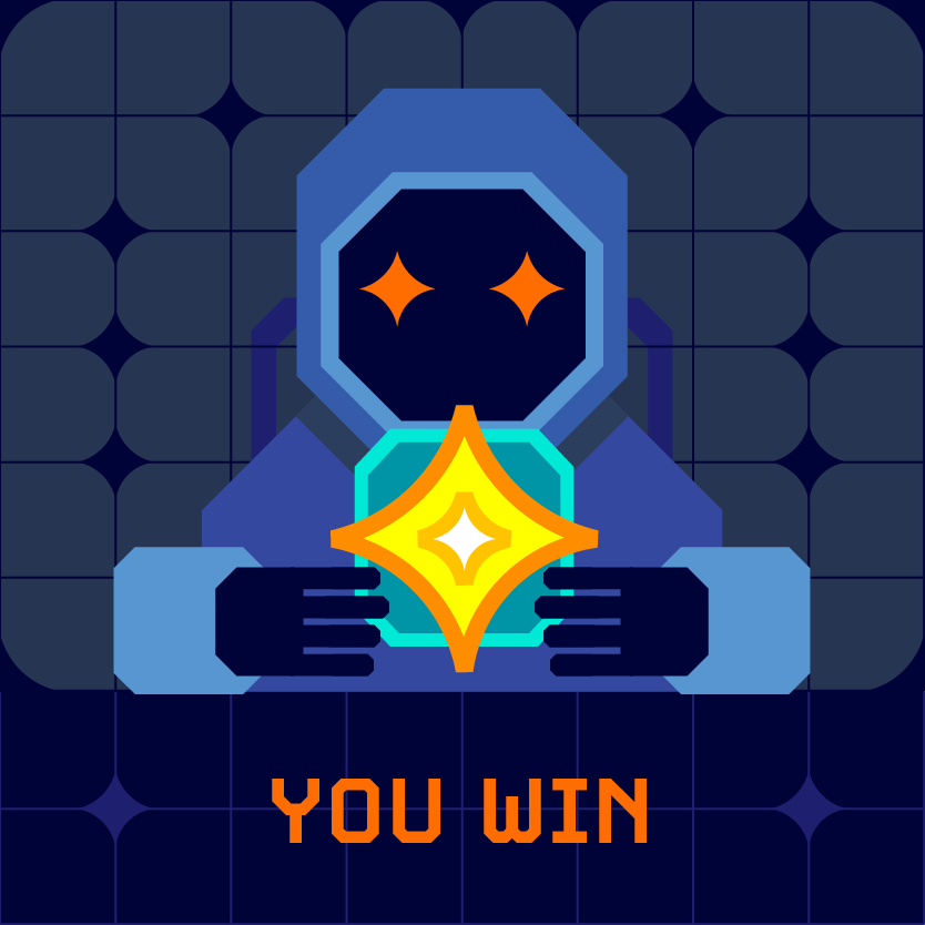 DIAMOND: You Win screen