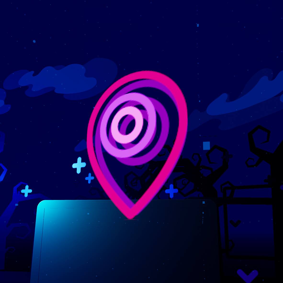 Location icon in the game arena