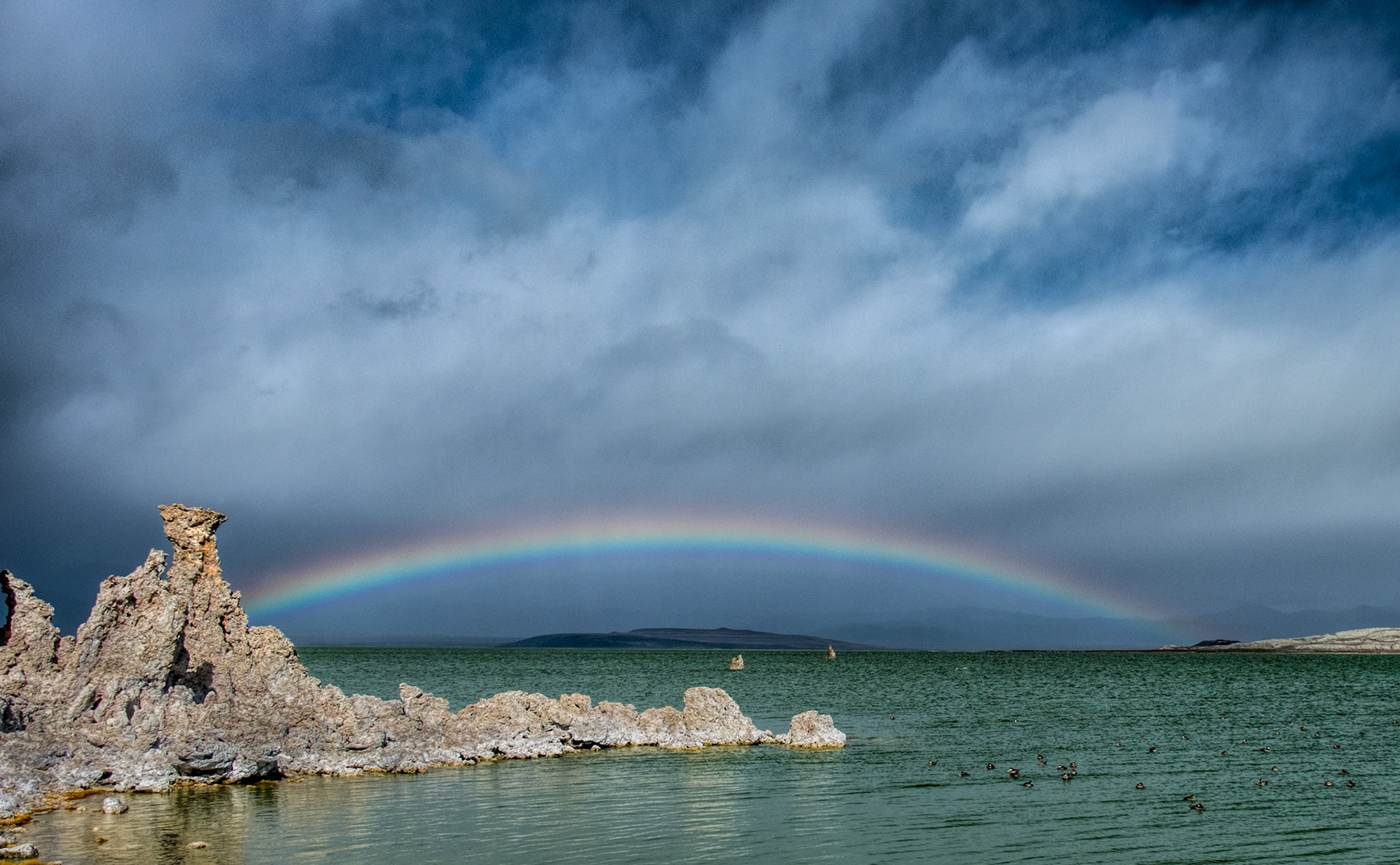 Mono Lake Rainbow