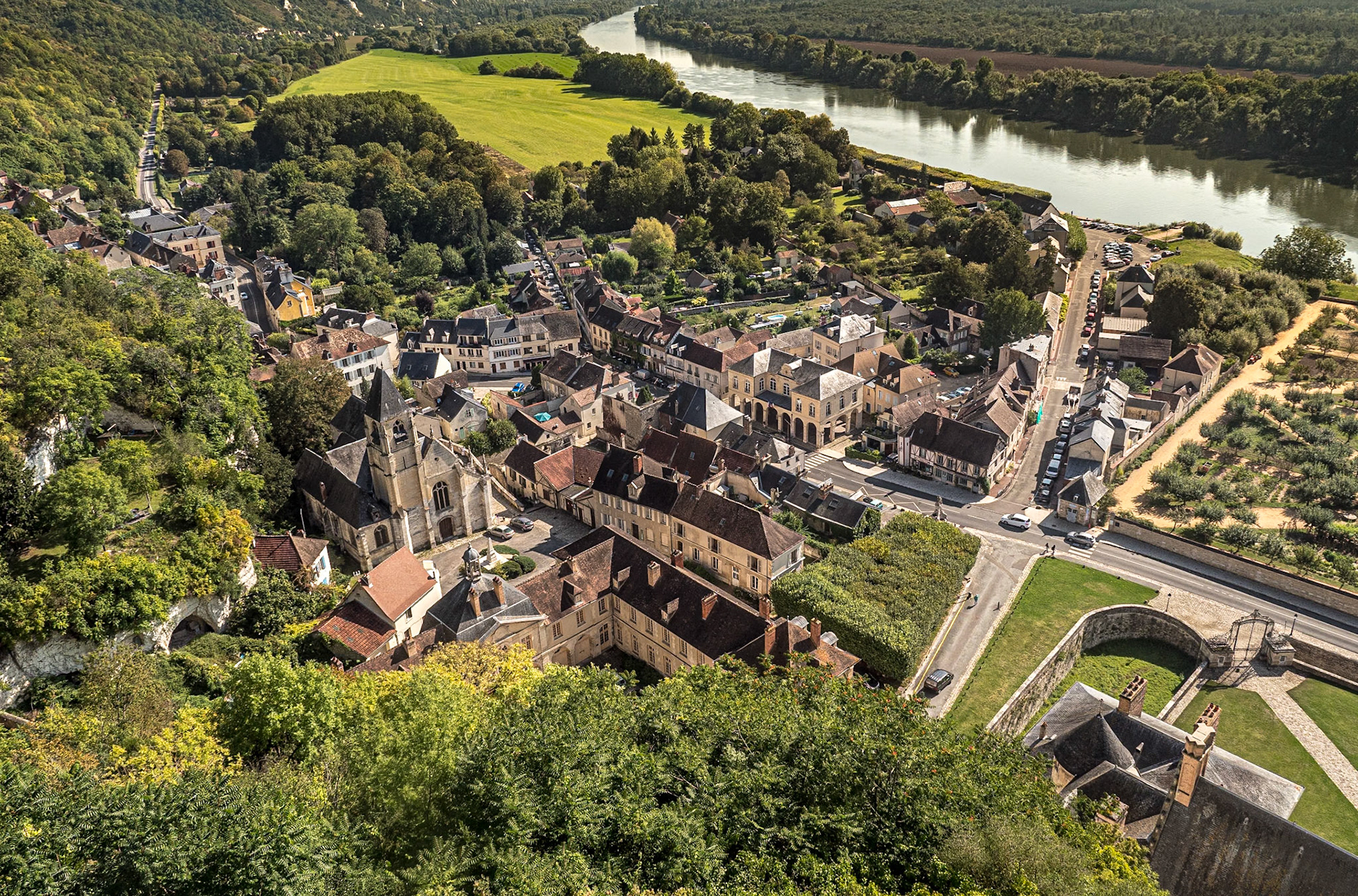 View from the Château de La Roche-Guyon, France, 23 Sep 2021