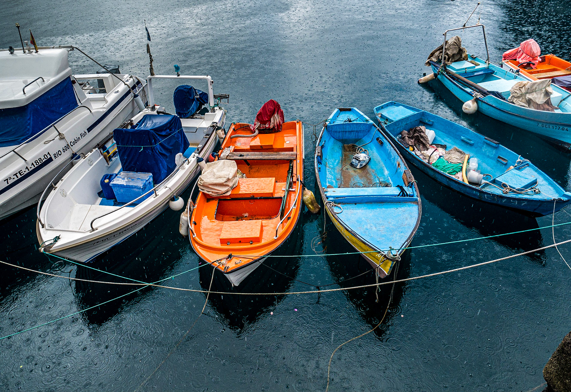Rain at Puerto de Mogán, Gran Canaria, 19 Feb 2016