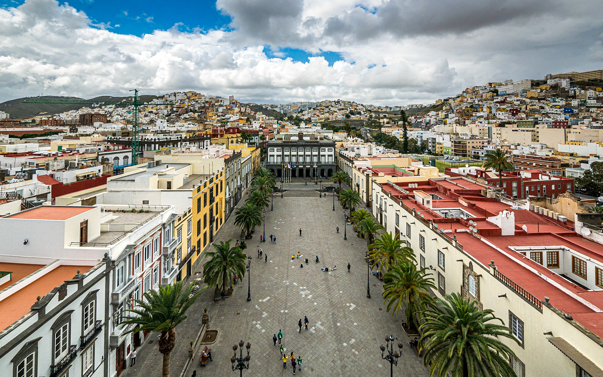 Plaza de Santa Ana from the tower of Las Palmas Cathedral, 20 Feb 2016