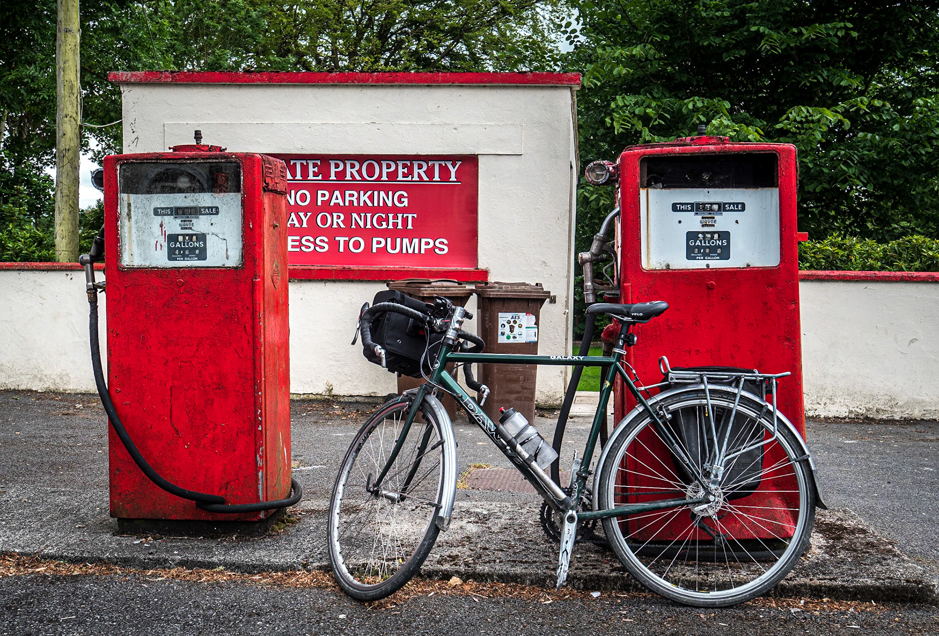 Old petrol station pumps, Monasterevin, 9 Jun 2021