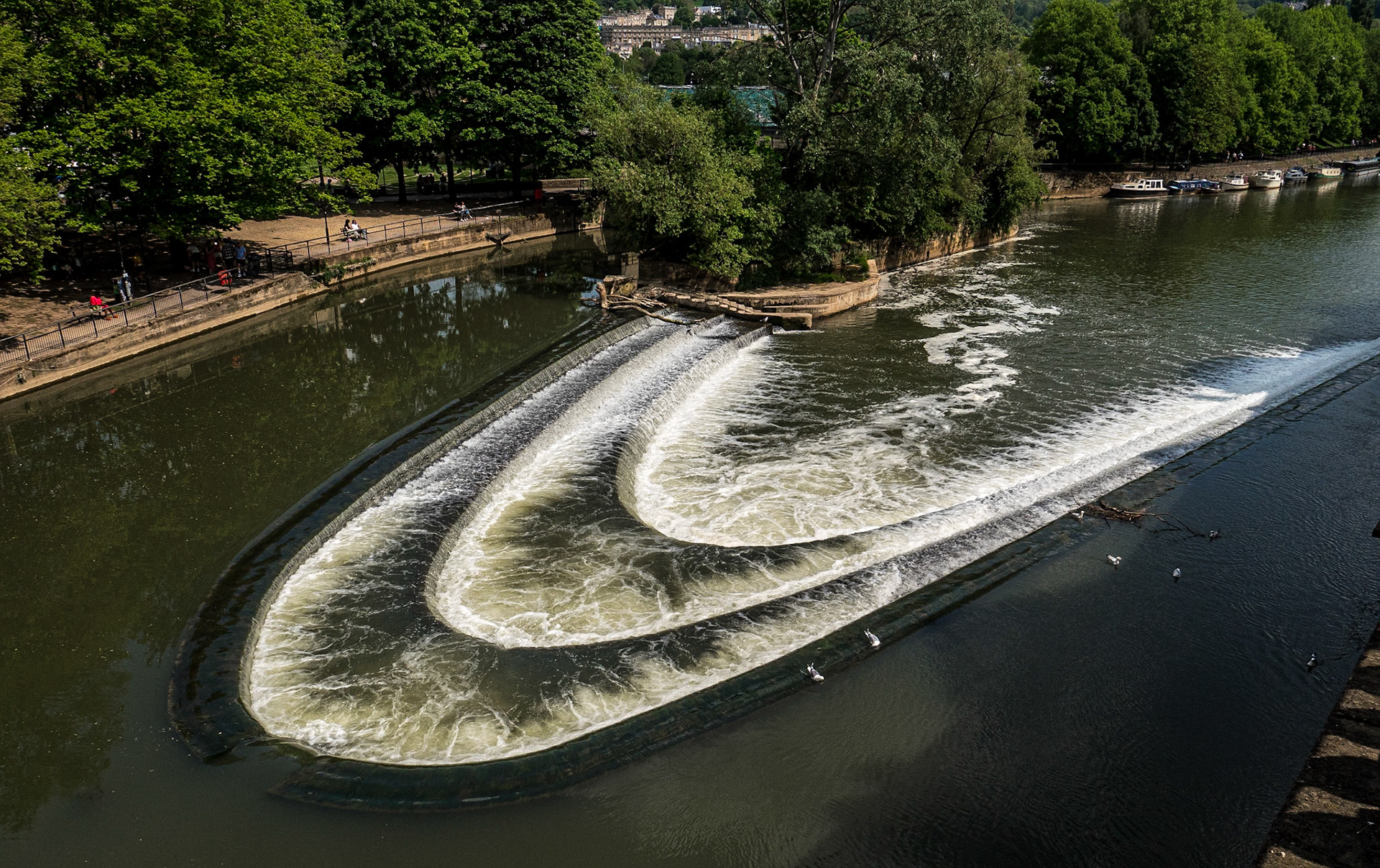 By Pulteney Bridge, Bath, England, 12 May 2024