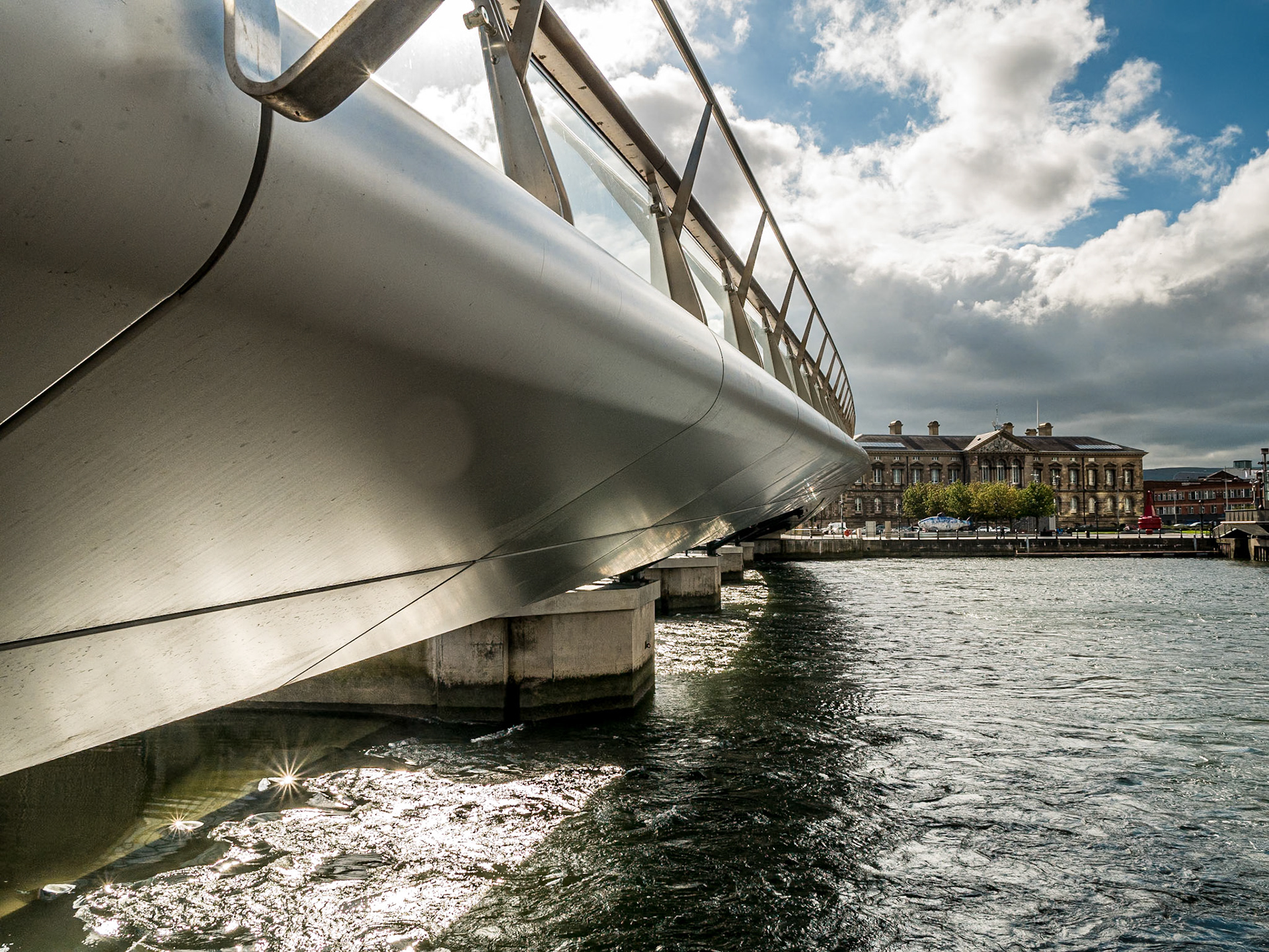 Lagan Weir footbridge, Belfast, 9 Aug 2016