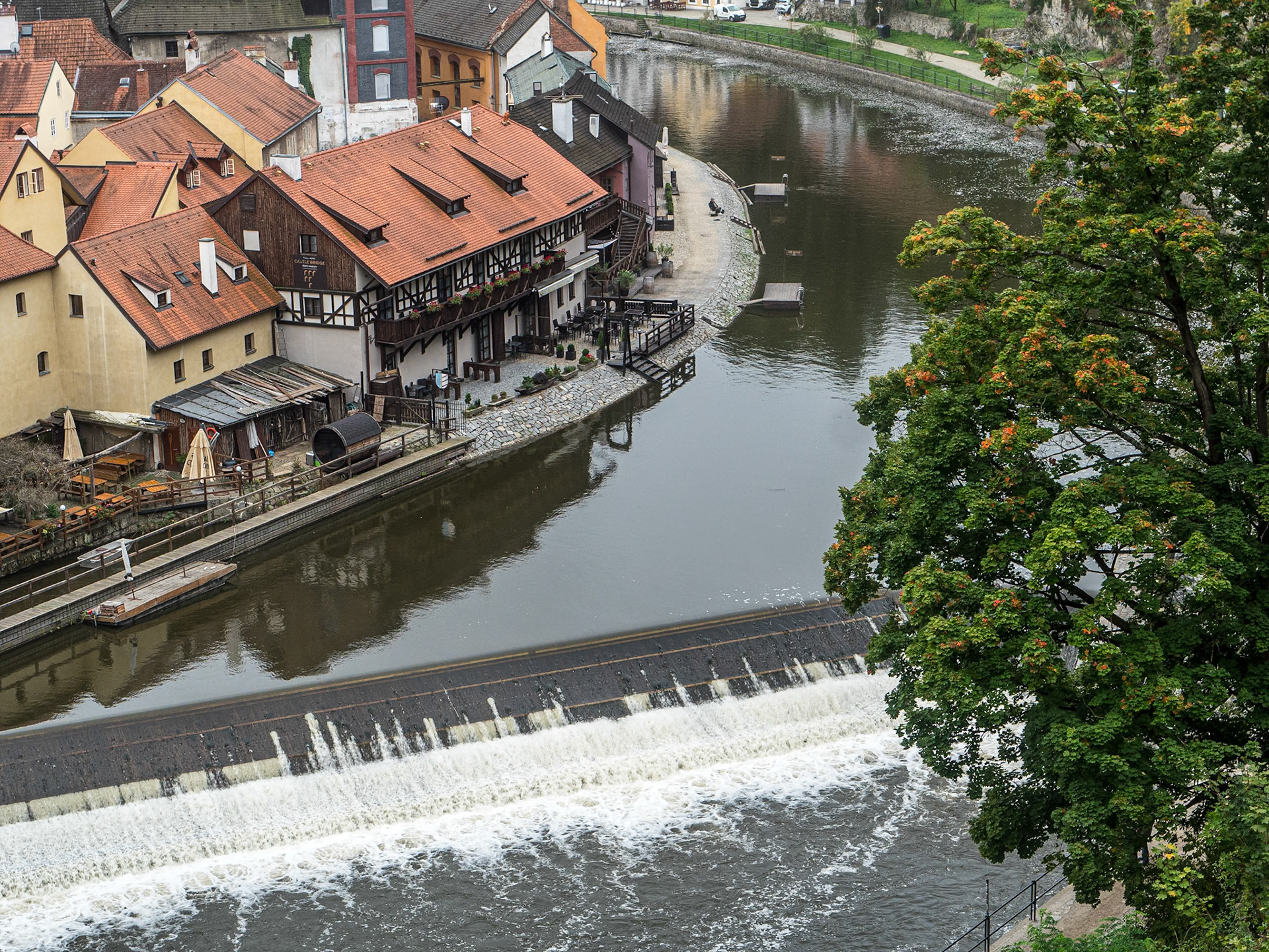 View from Český Krumlov Castle, Czech Republic, 23 Sep 2025