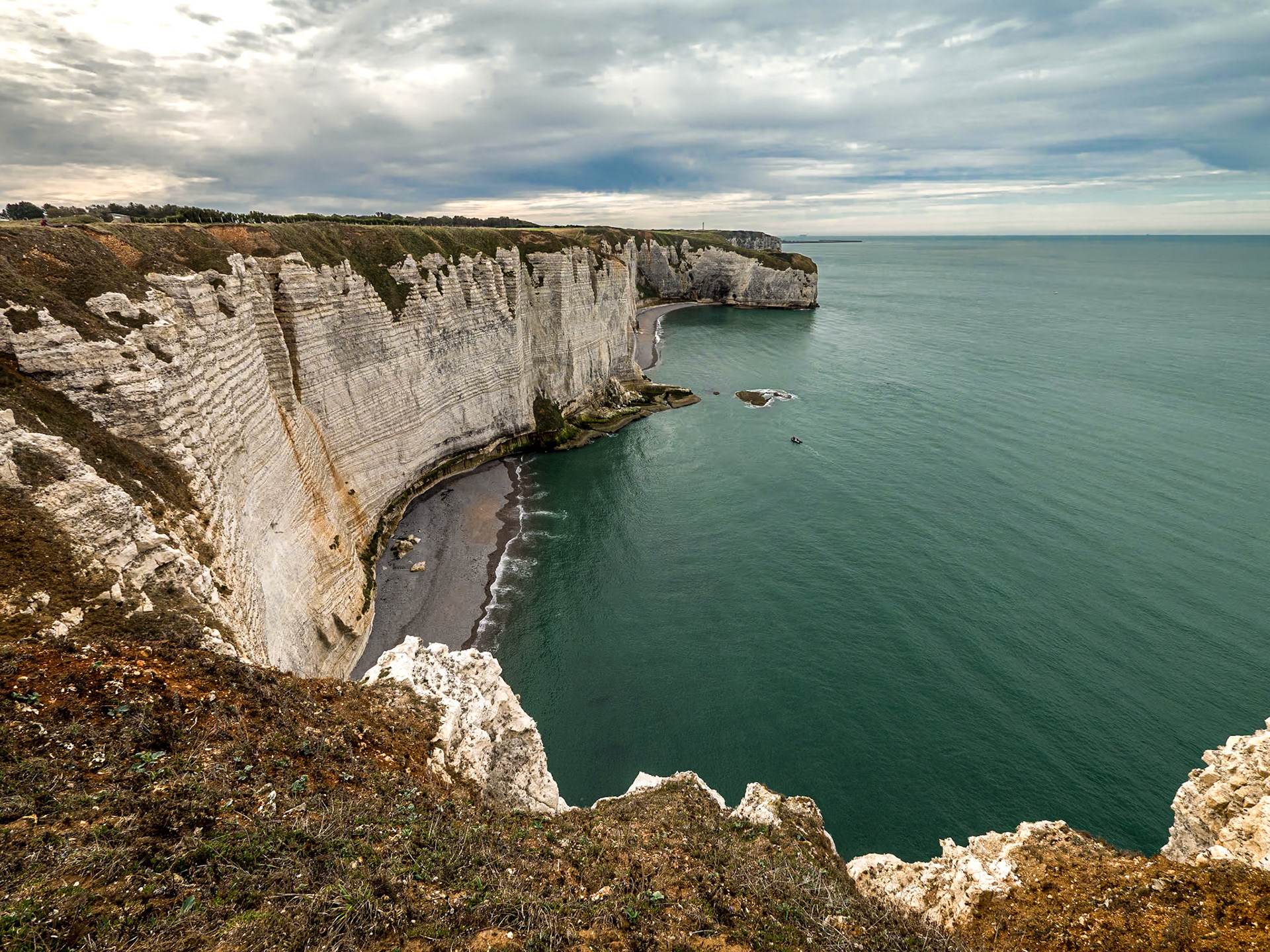 Chalk cliffs, Étretat, Normandy, 3 Oct 2019