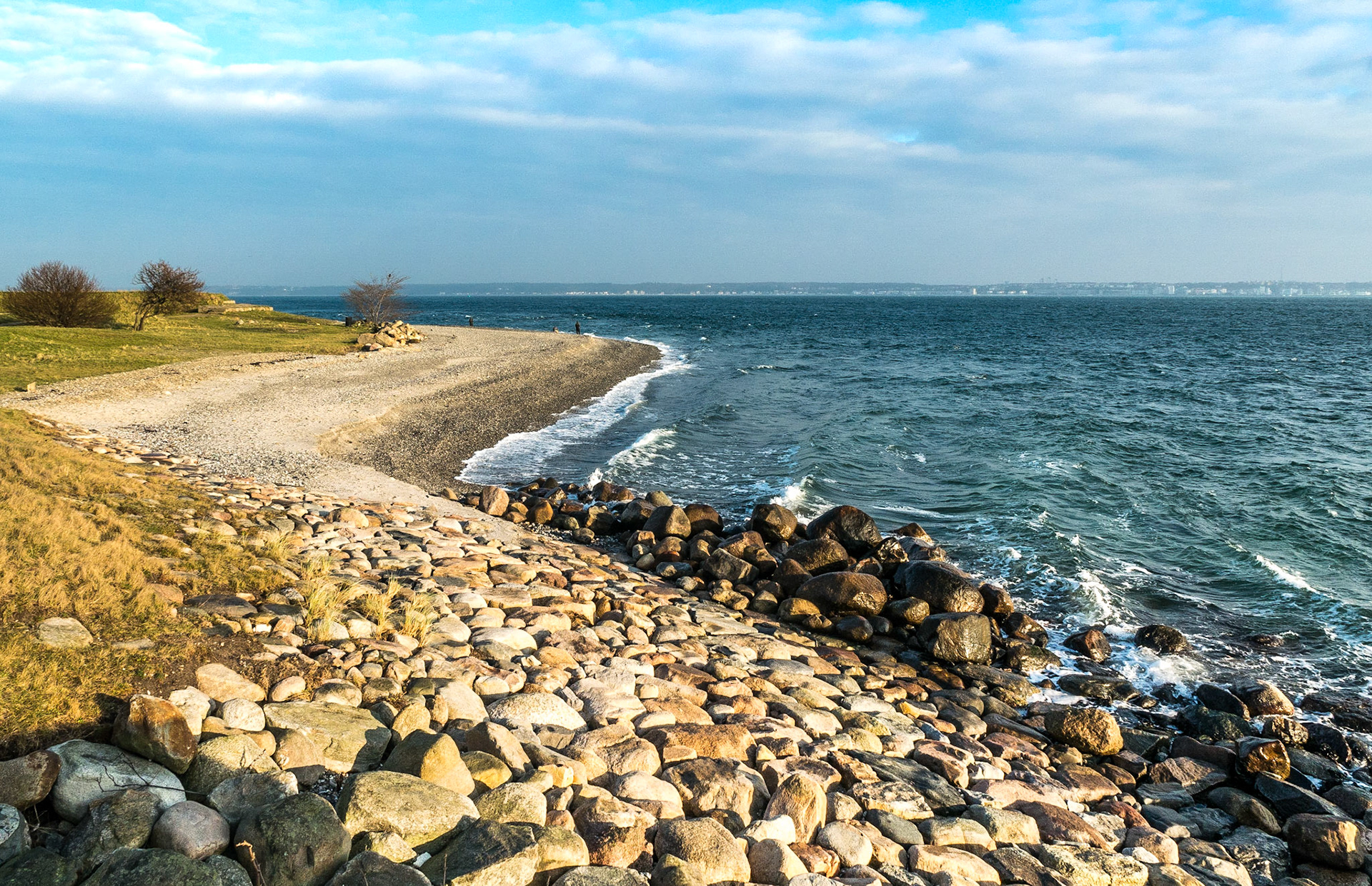 Coast beside Kronborg castle, Denmark, 18 Jan 2015