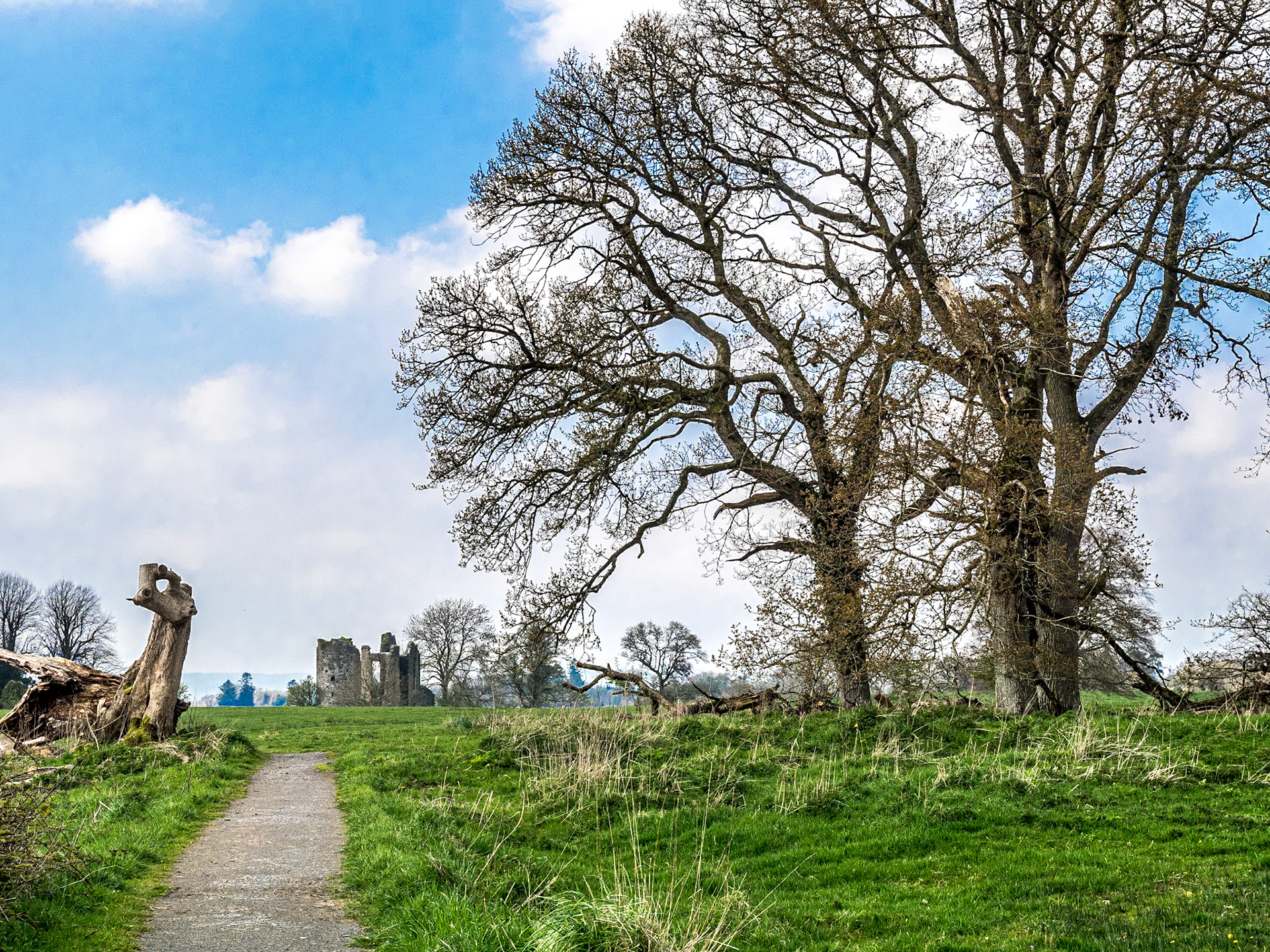 Ruined castle, Crom Estate, Co Fermanagh, 6 Apr 2019