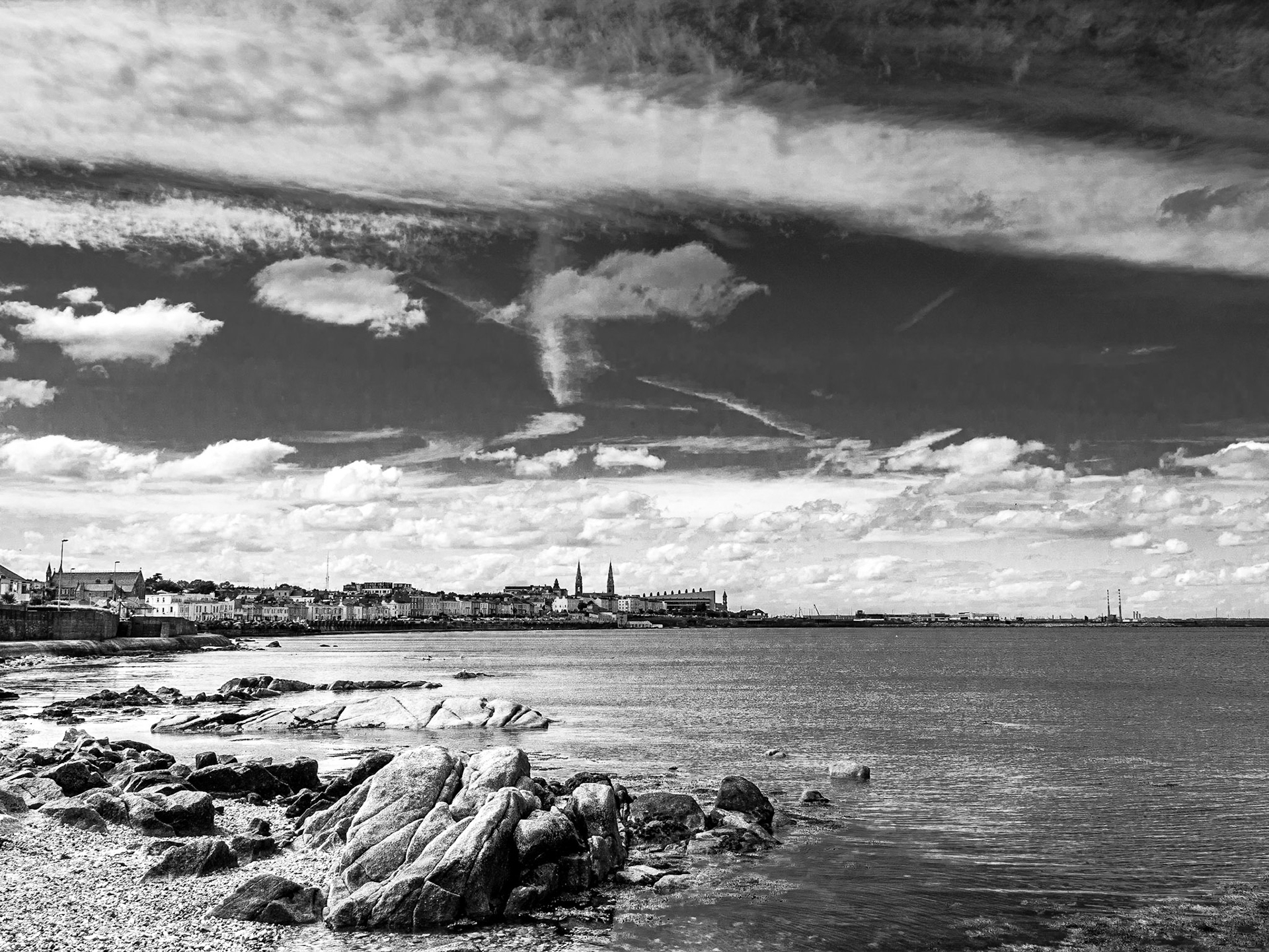 View towards Dun Laoghaire from Sandycove
