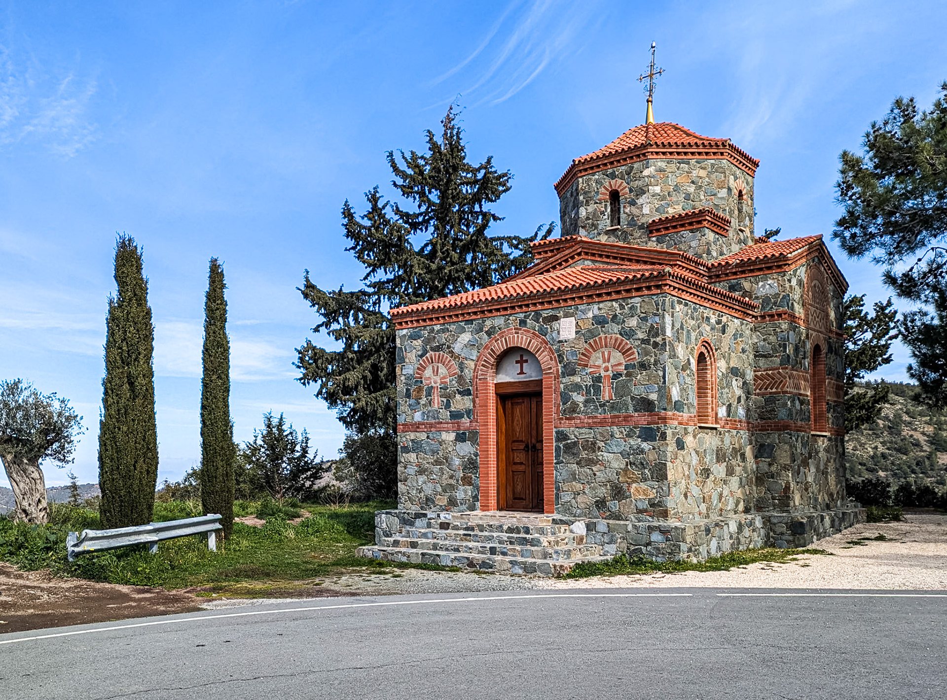 Orthodox church near Machairas Monastery, Cyprus, 14 Feb 2025