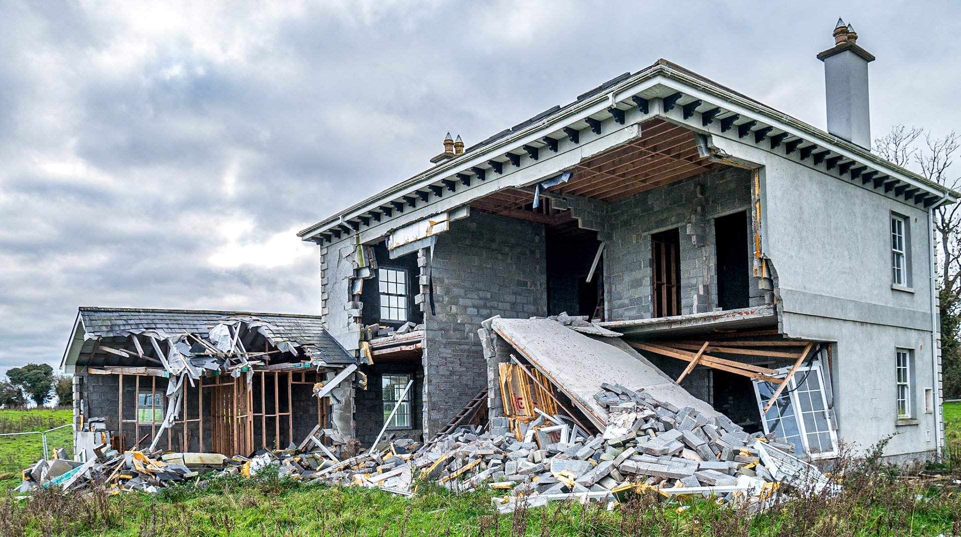 Collapsed house, beside Kilbeg Cemetery, Co Meath, 3 Nov 2017