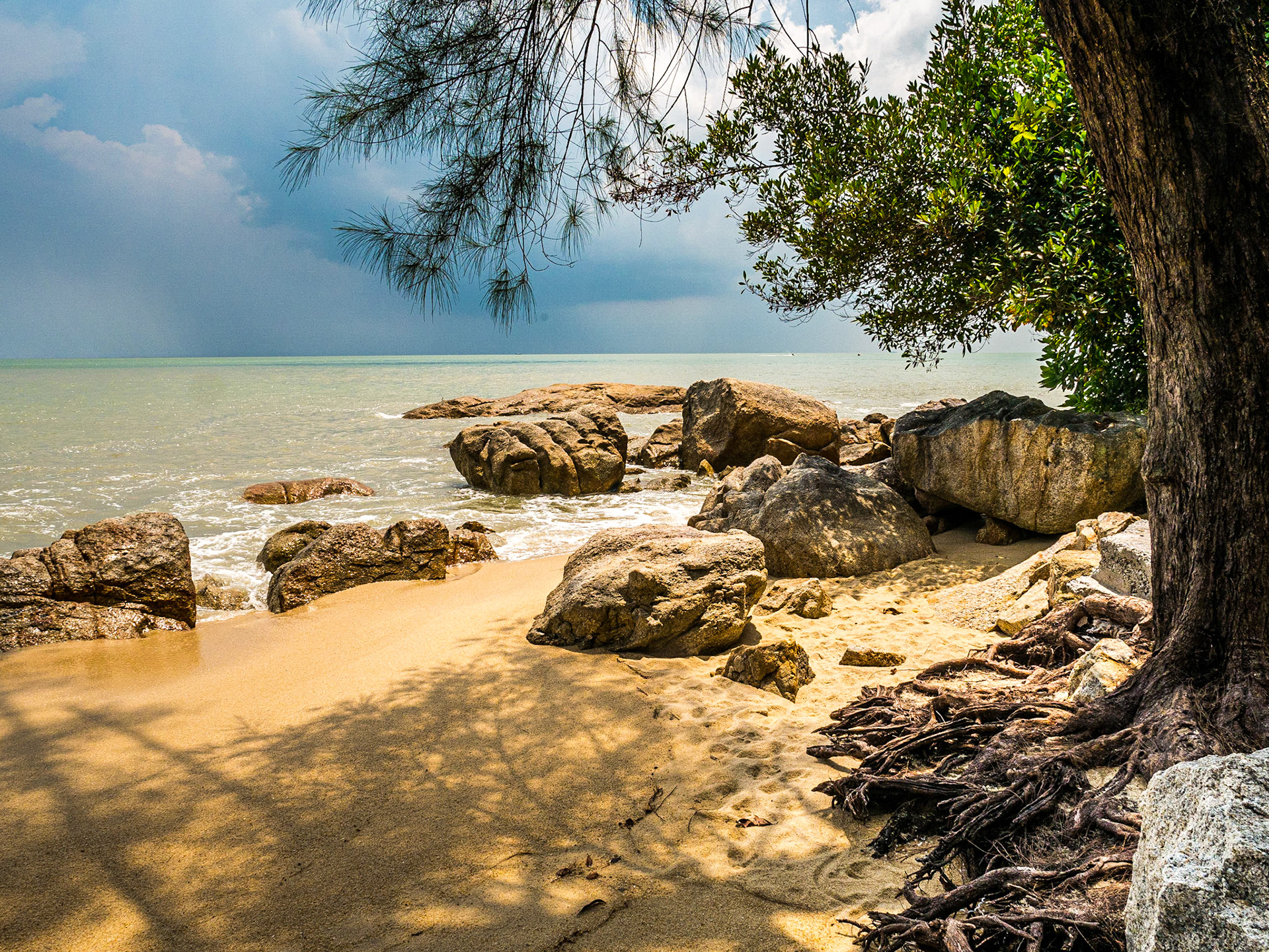 Beach at Tropical Spice Garden, Penang, 10 Jun 2017