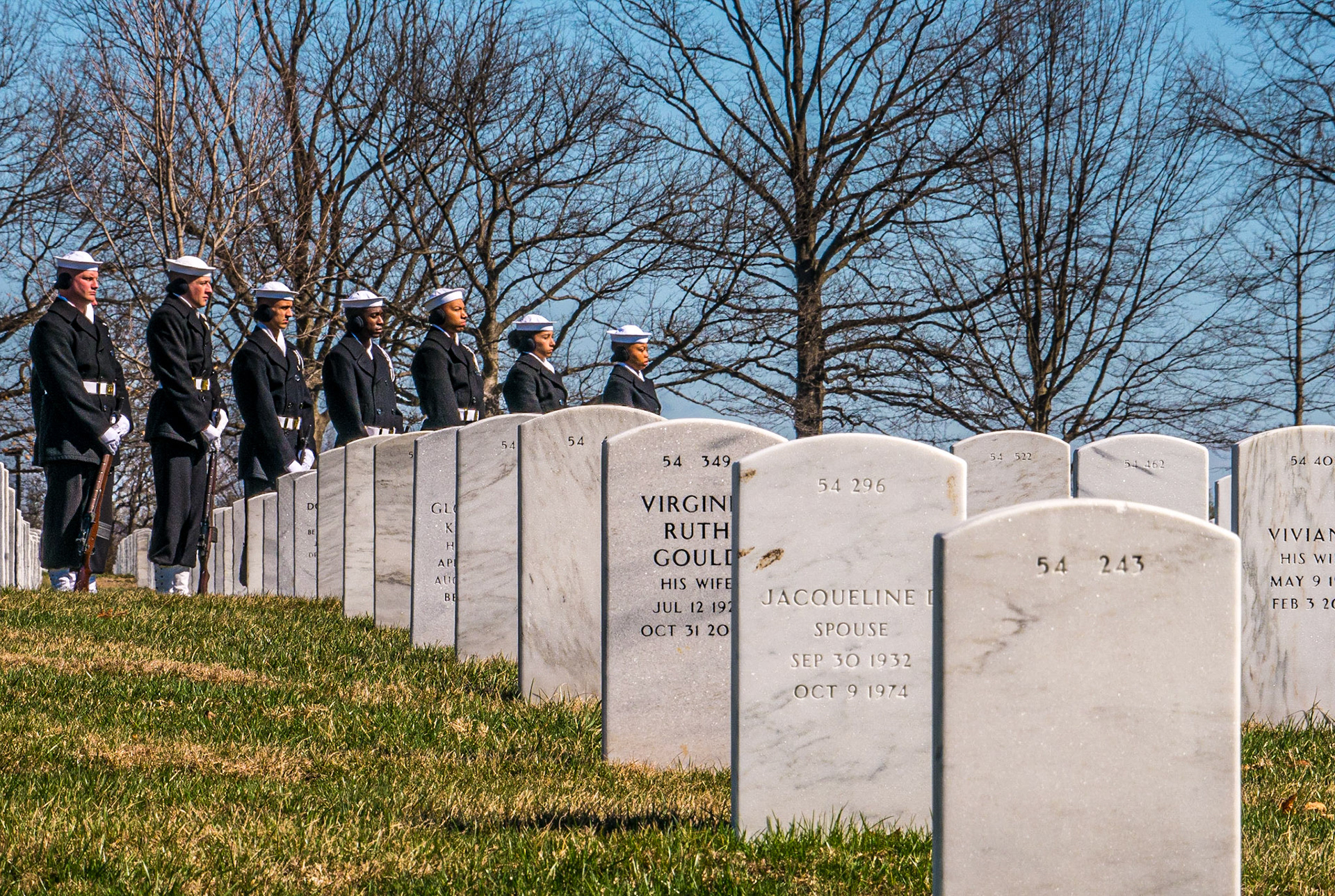 Funeral, Arlington Cemetery, Washington DC, 5 Mar 2018