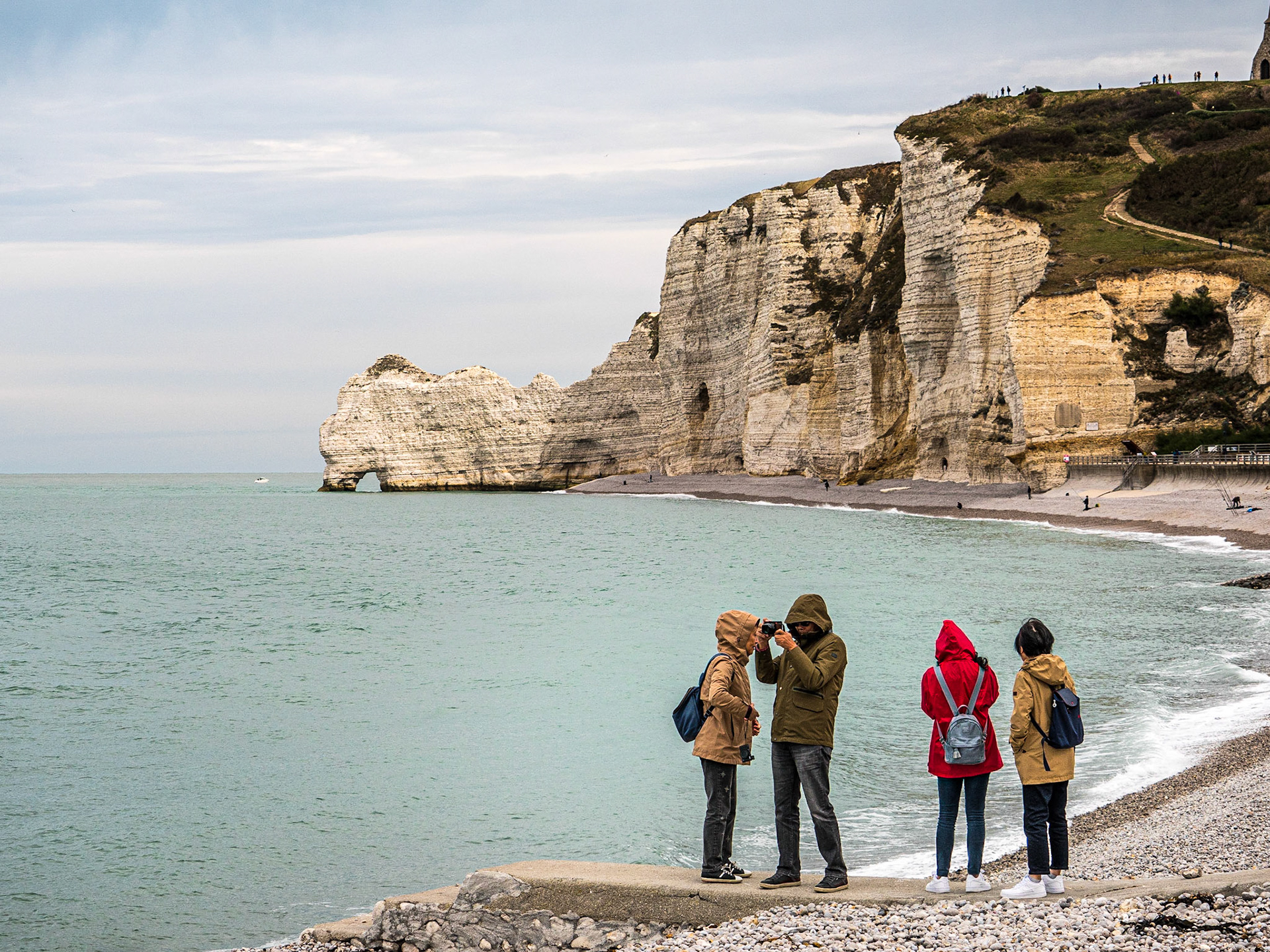 Étretat beach, Normandy, 3 Oct 2019