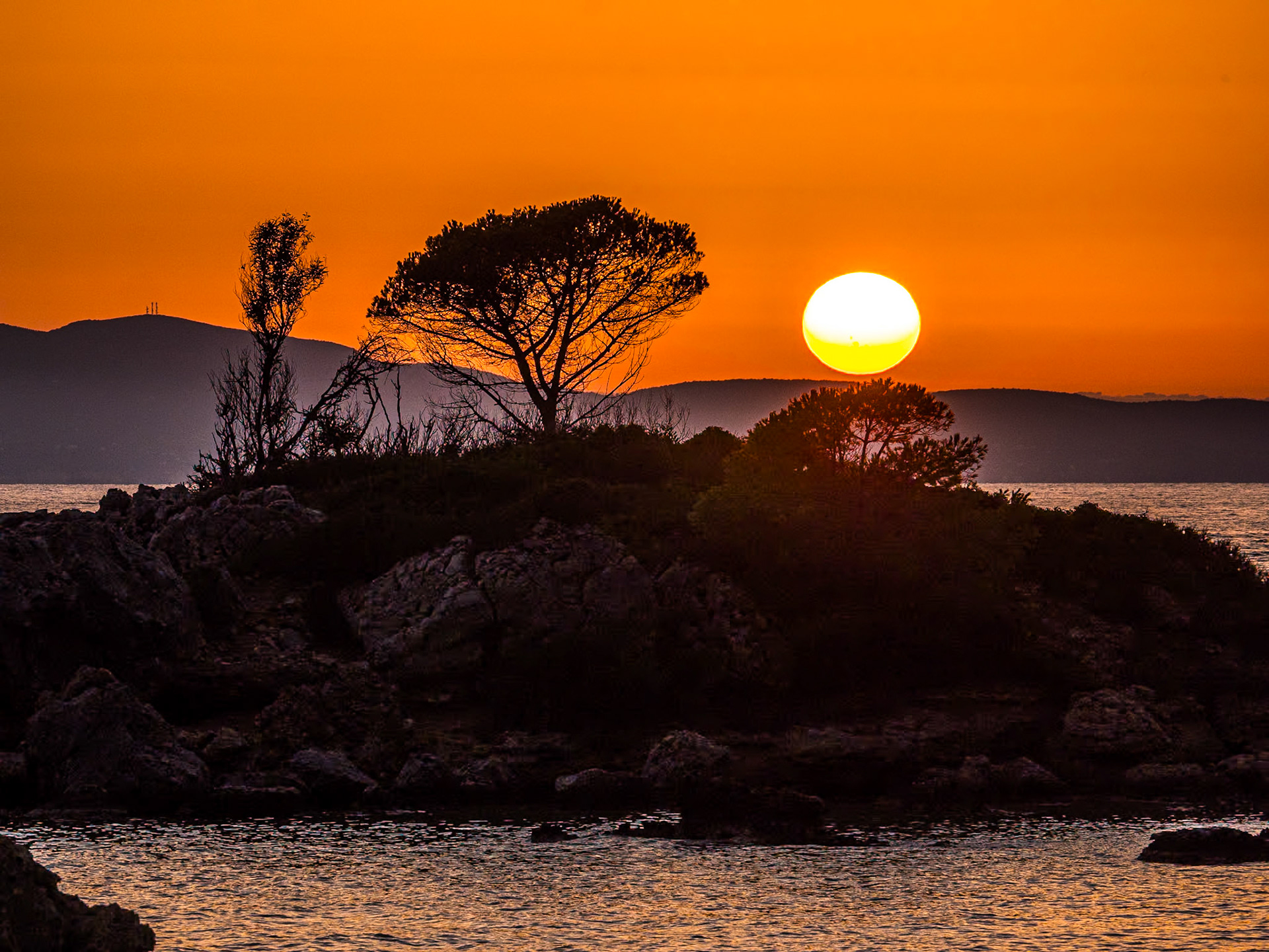 Sunset at Stoupa, Greece, 3 Oct 2024