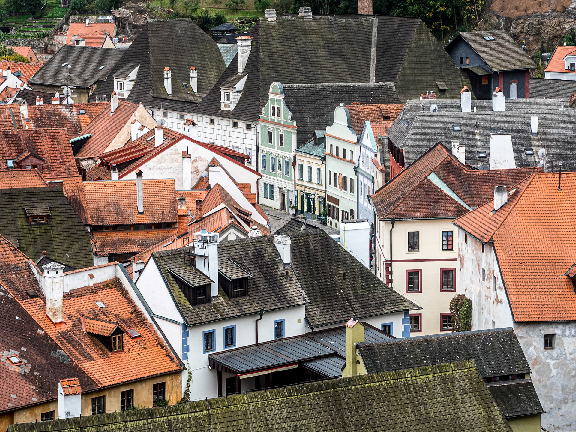 View from Český Krumlov Castle, Czech Republic, 23 Sep 2025
