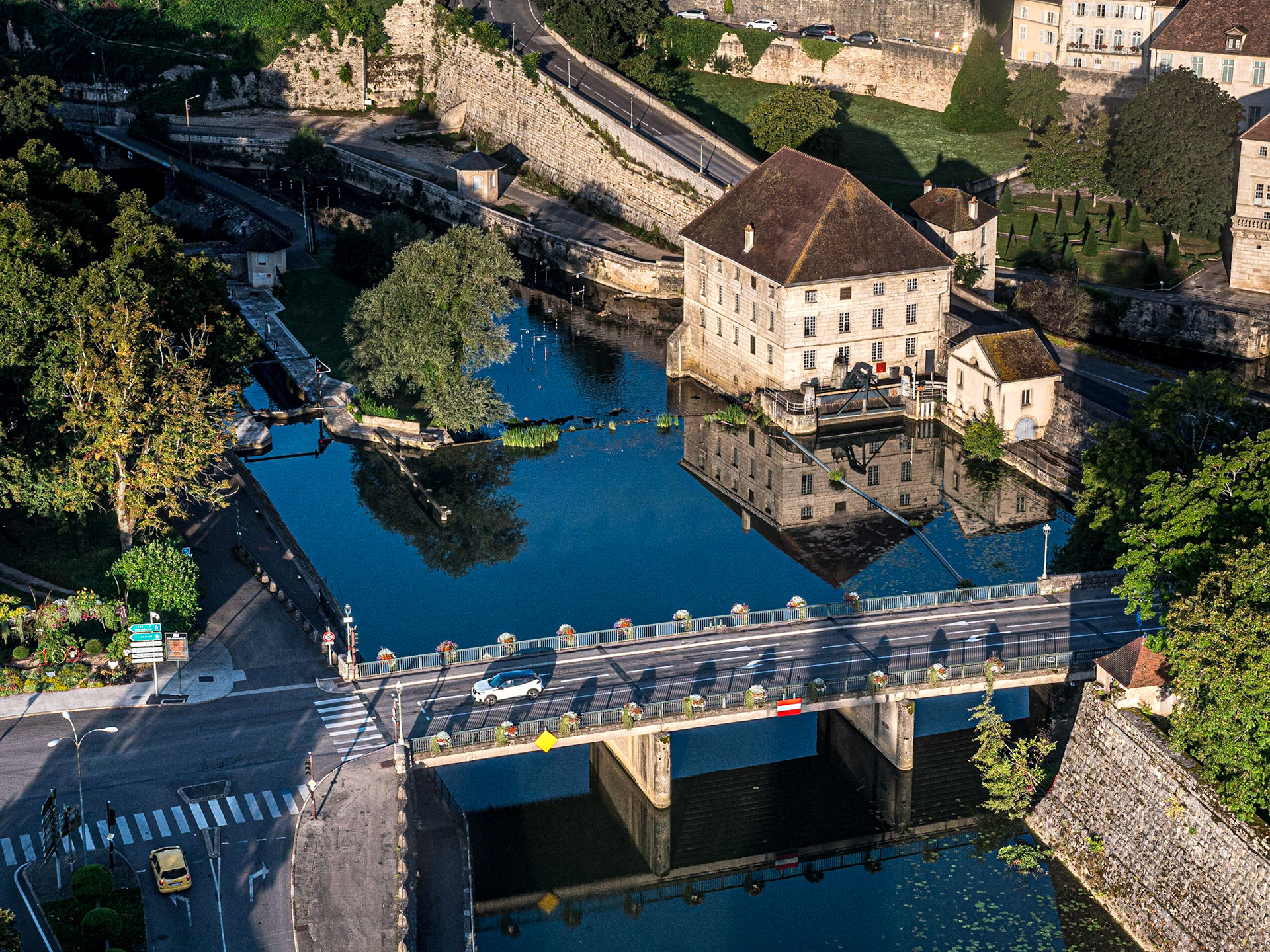 Taken from a hot air balloon, over Dole, France, 12 Sep 2021