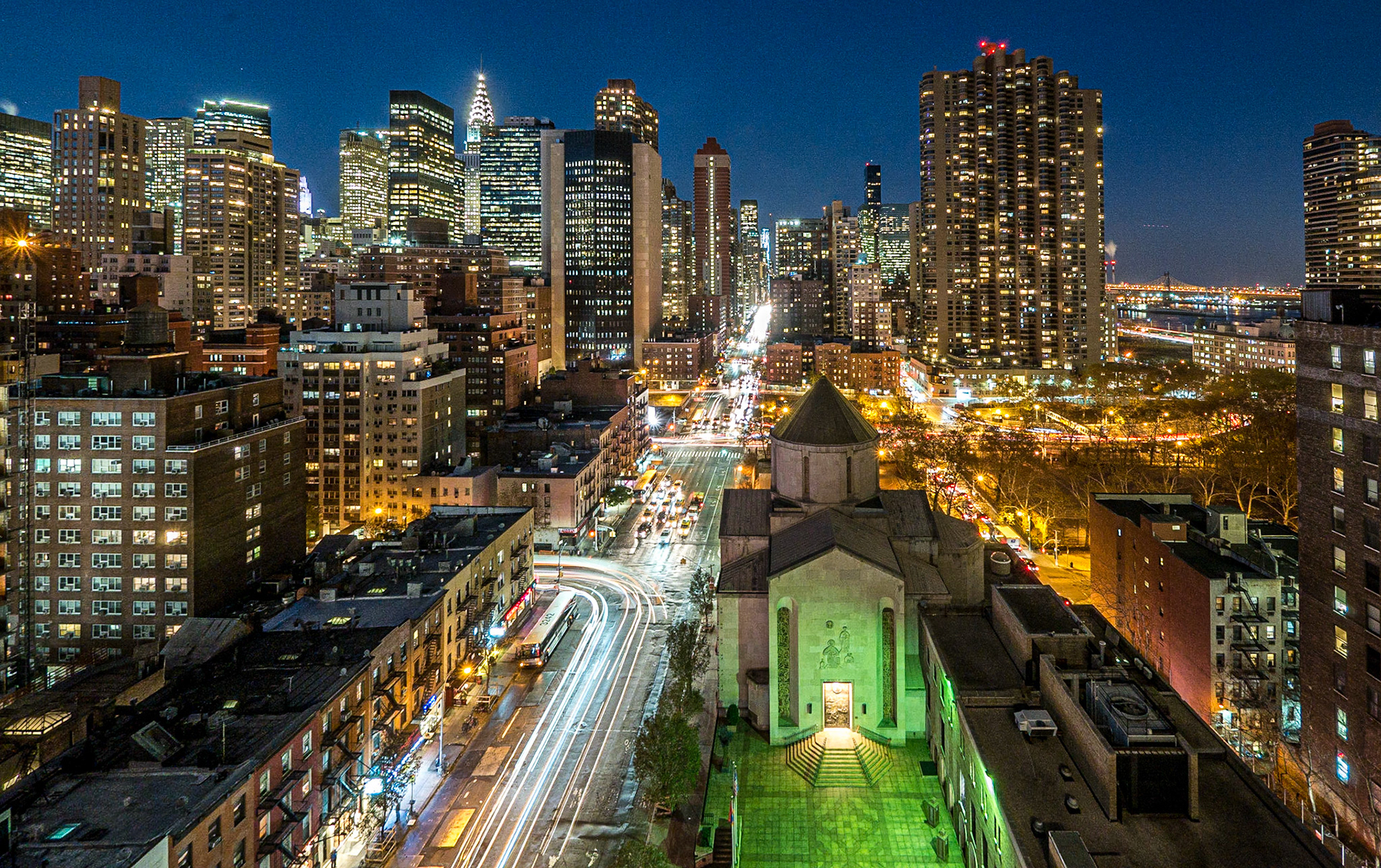 View north  from 34th St apartment, Manhattan, 17 Nov 2015