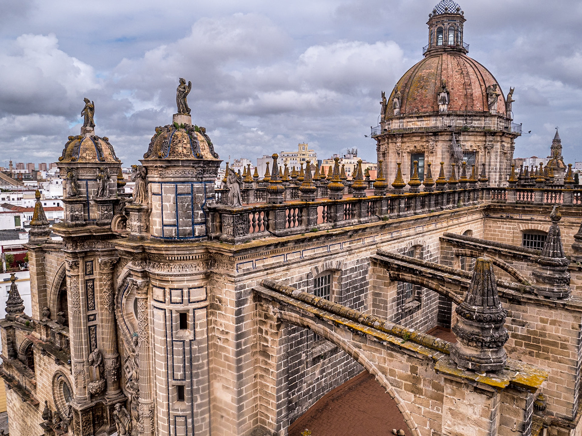 View from the tower of Jerez Cathedral, Spain, 22 Apr 2022