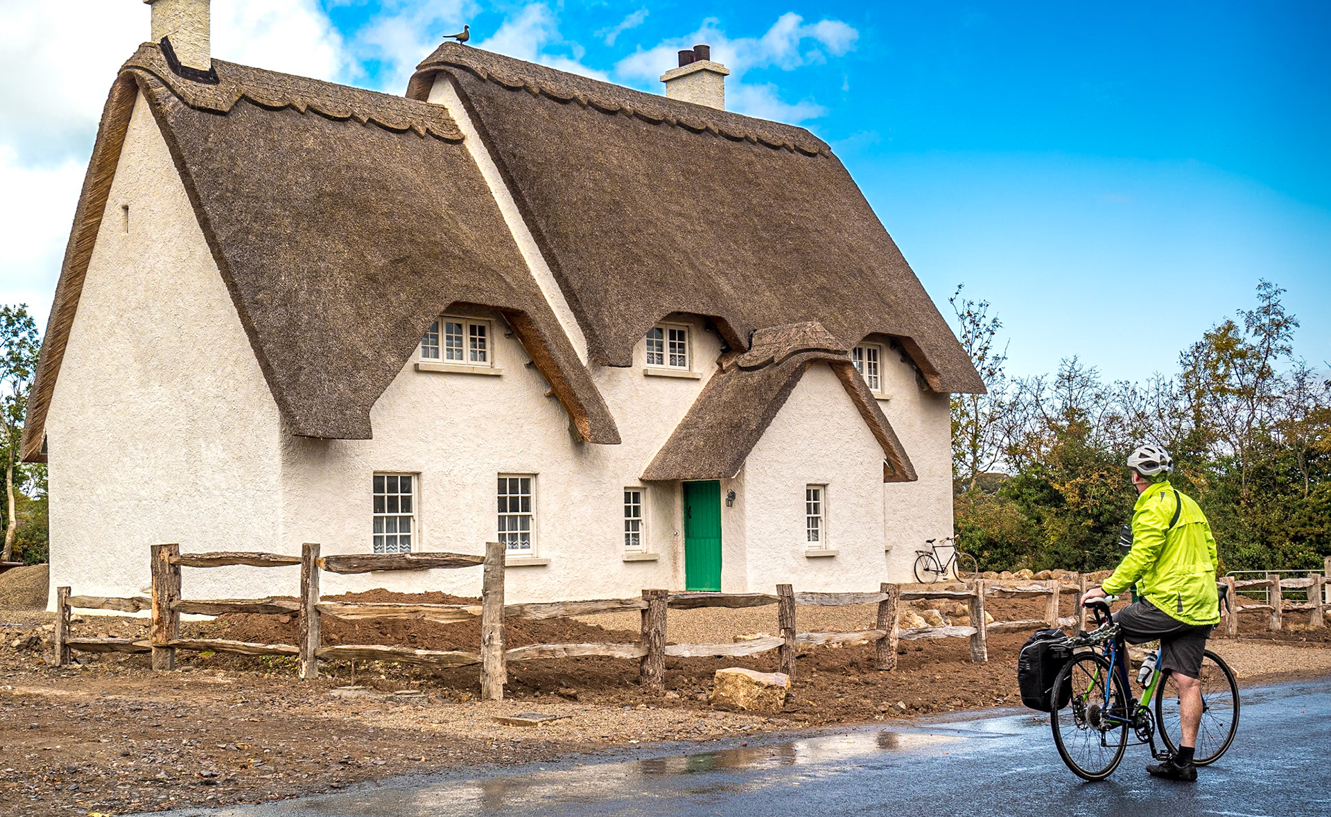 Chris, New thatched house, near Stewartstown, Co Tyrone, 30 Sep 2018