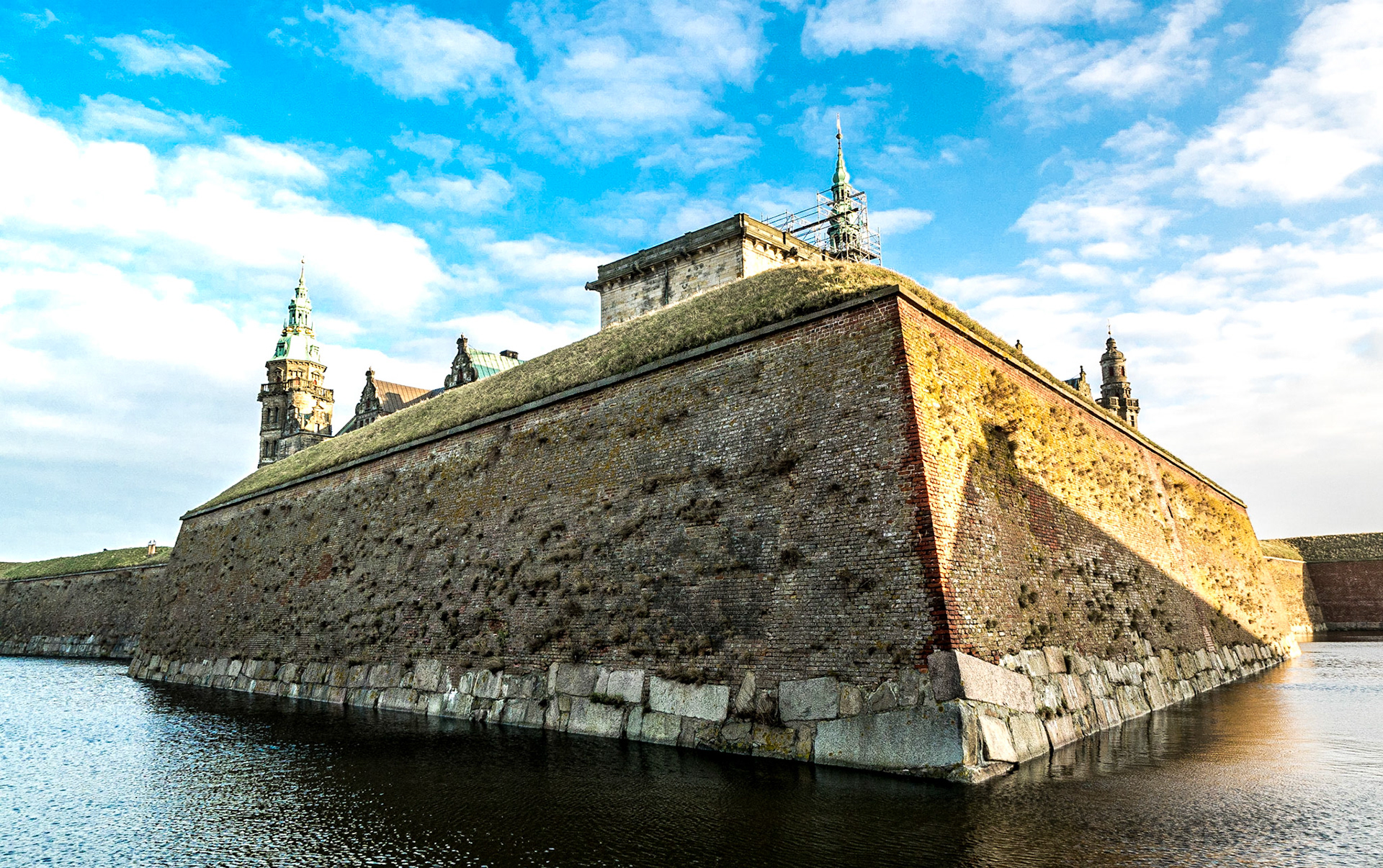 Moat of Kronborg castle, Denmark, 18 Jan 2015