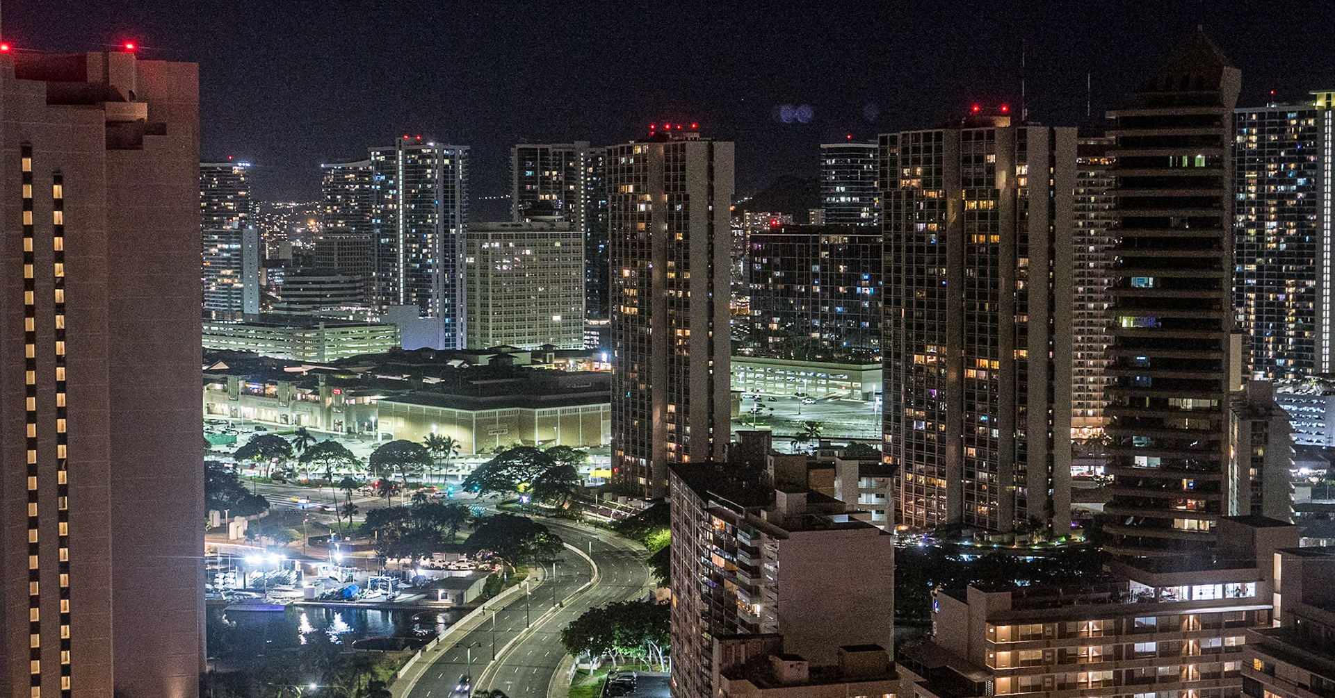 From skscraper cocktail bar, Waikiki, O'ahu, 30 Jan 2024