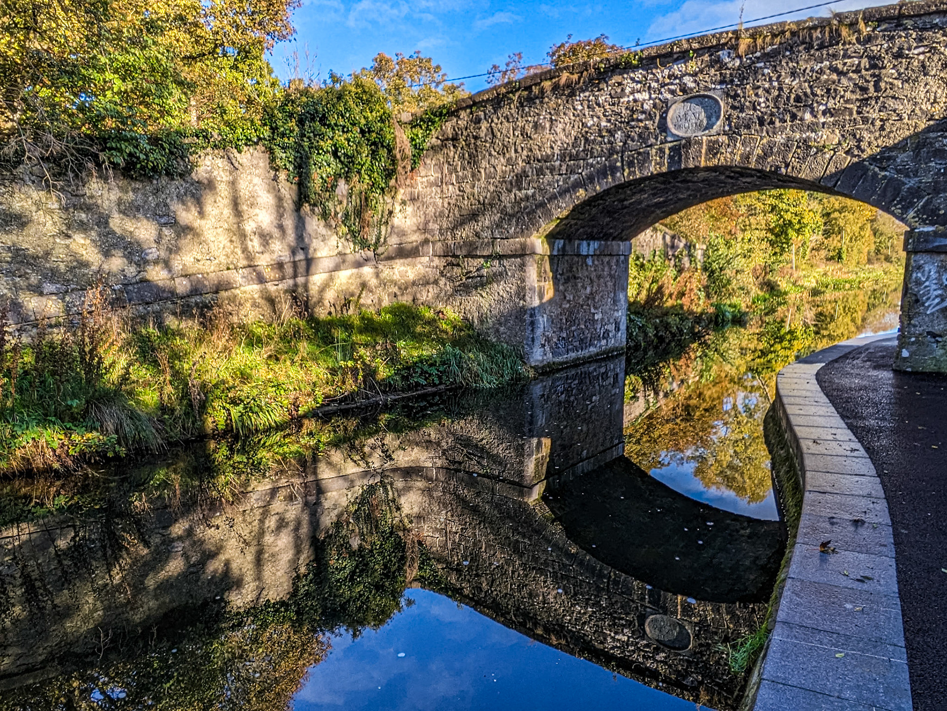 The Grand Canal at Aylmer Bridge, Newcastle, Co Dublin, 26 Oct 2023
