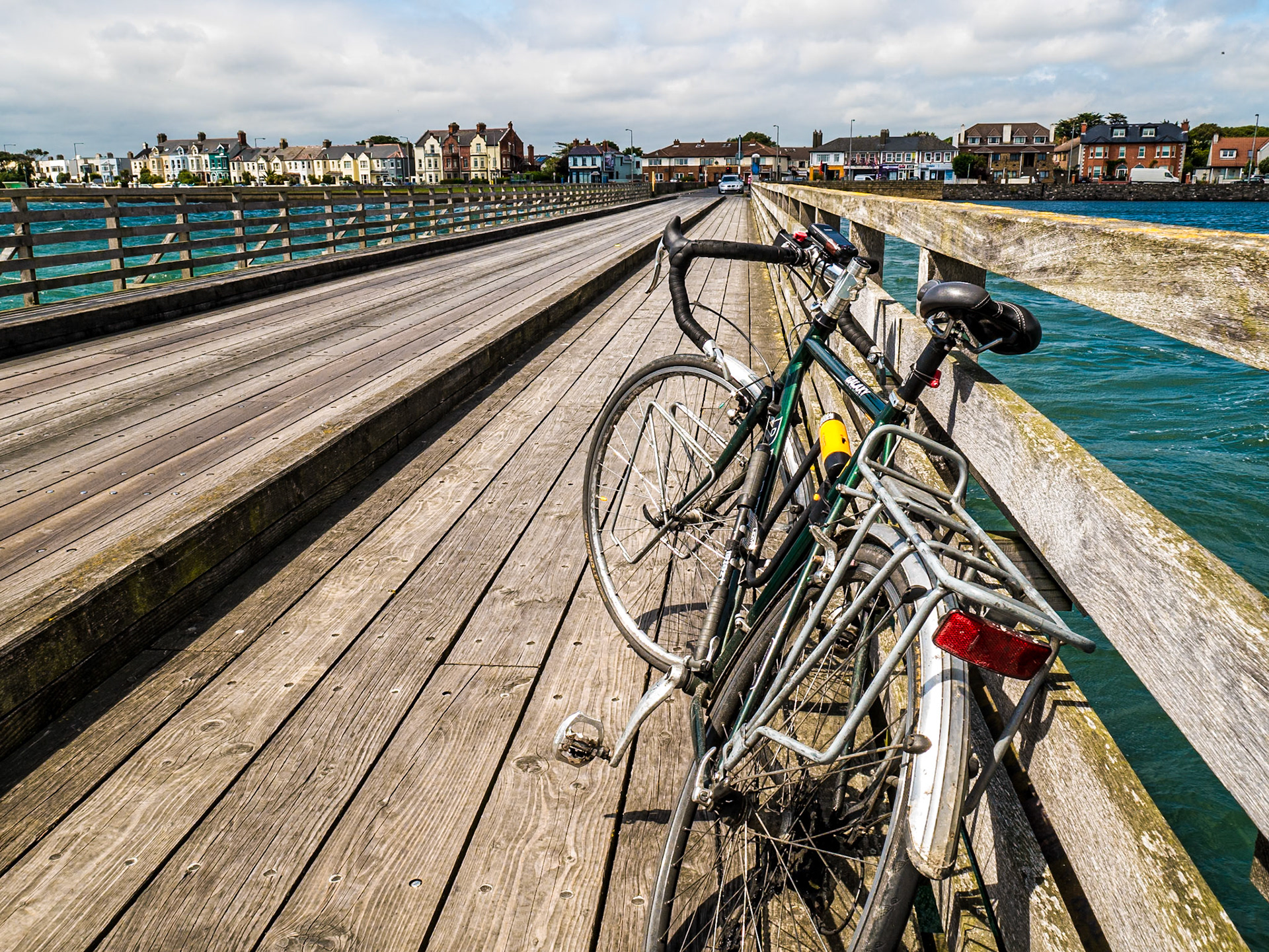 On the wooden bridge to Bull Island, Dublin, 14 Jul 2014