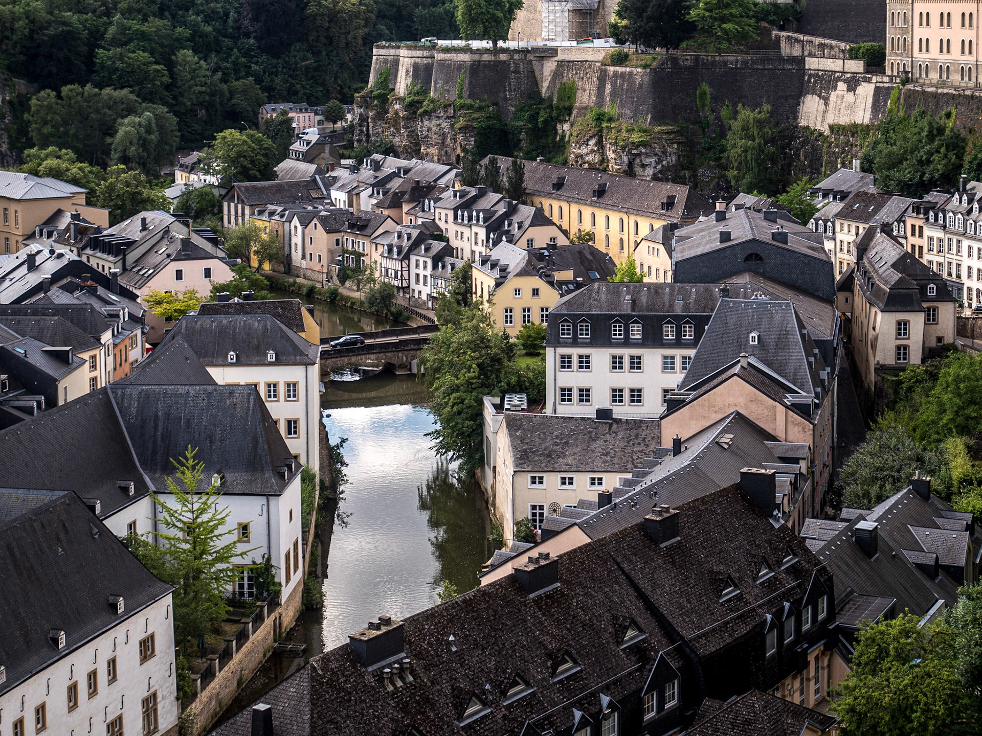View from Chemin de la Corniche, Luxembourg, 5 Jul 2022