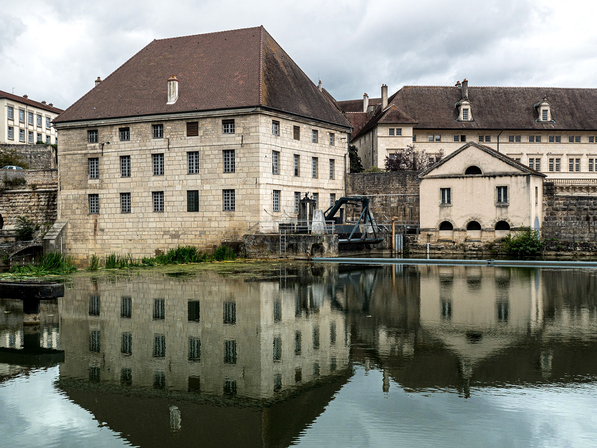 View from the Grande Rue bridge, Dole, France, 25 Sep 2019