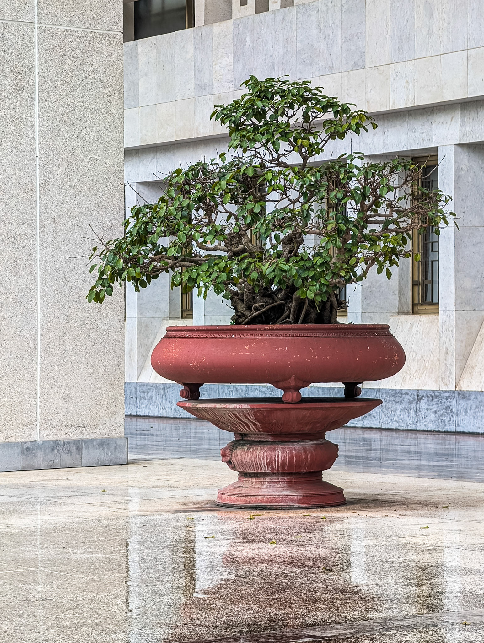 Outside the Ho Chi Minh Museum, Hanoi